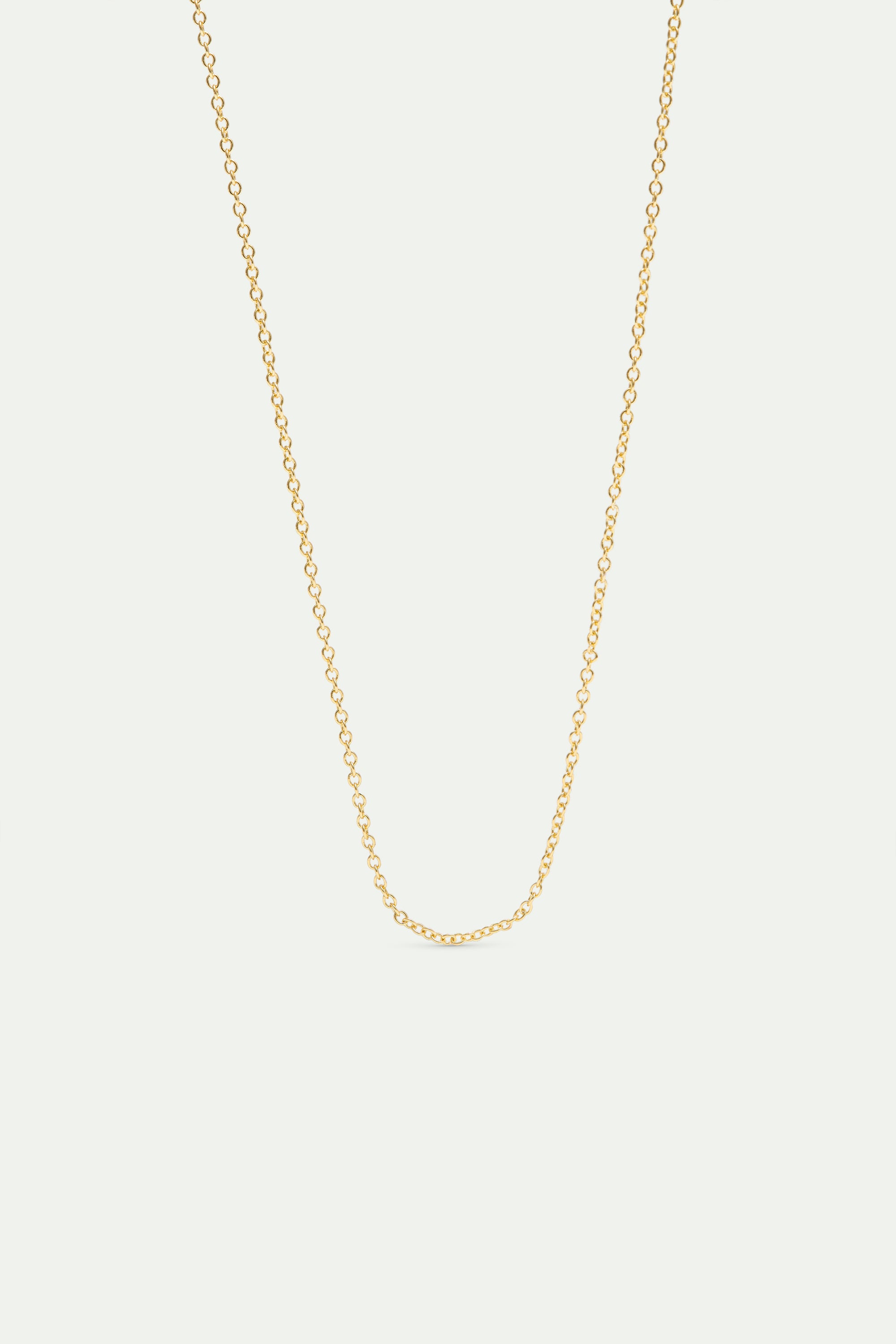 Fine cable chain necklace