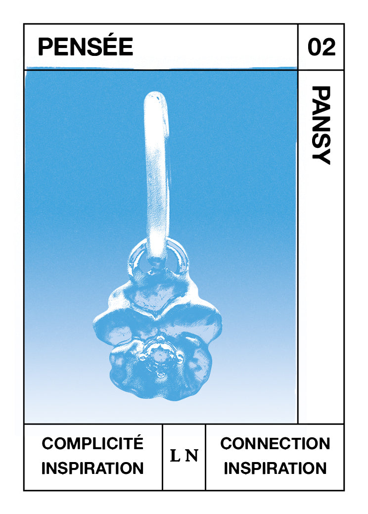 Pansy Pendant, Connection and Inspiration - February