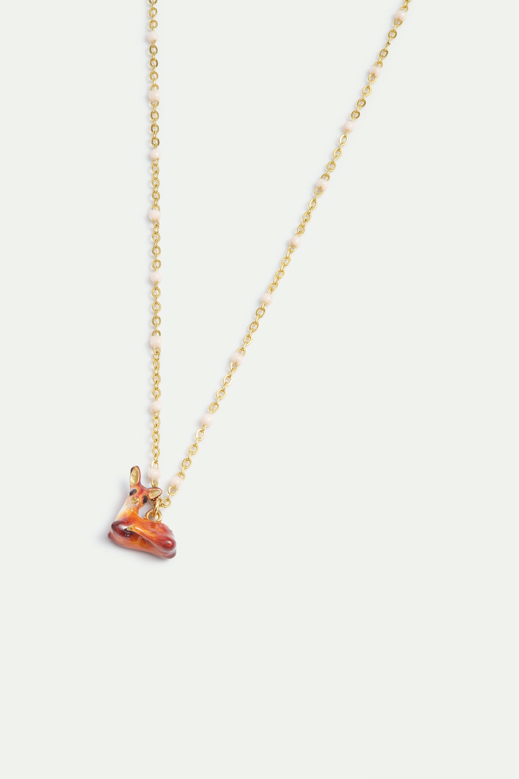 Collier pendentif faon