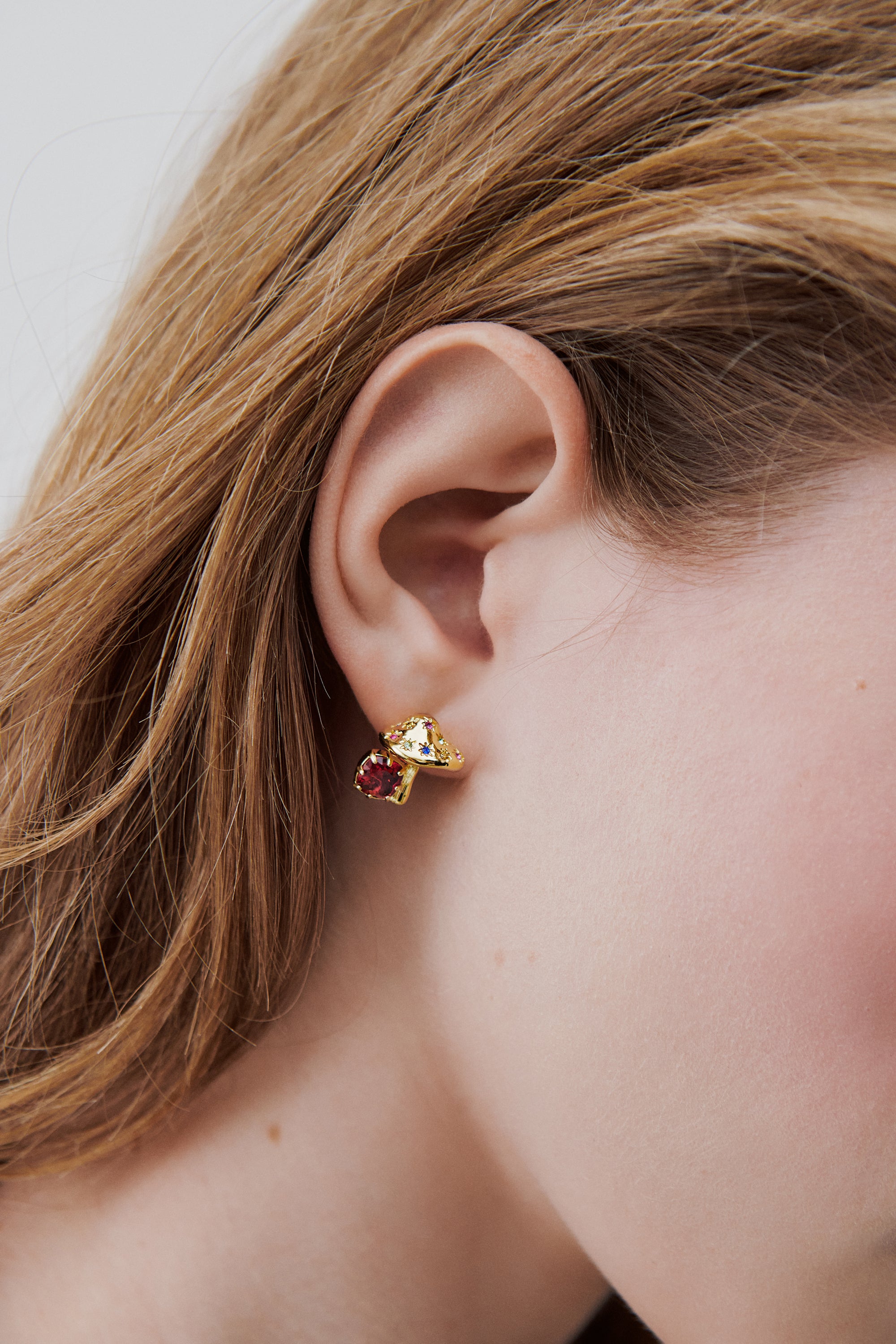 Pendientes criollas doradas seta