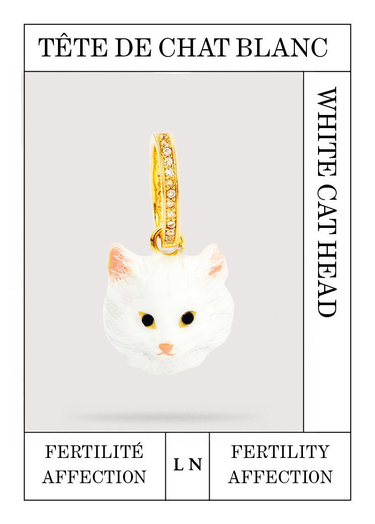 White cat head pendant, Fertility and Affection