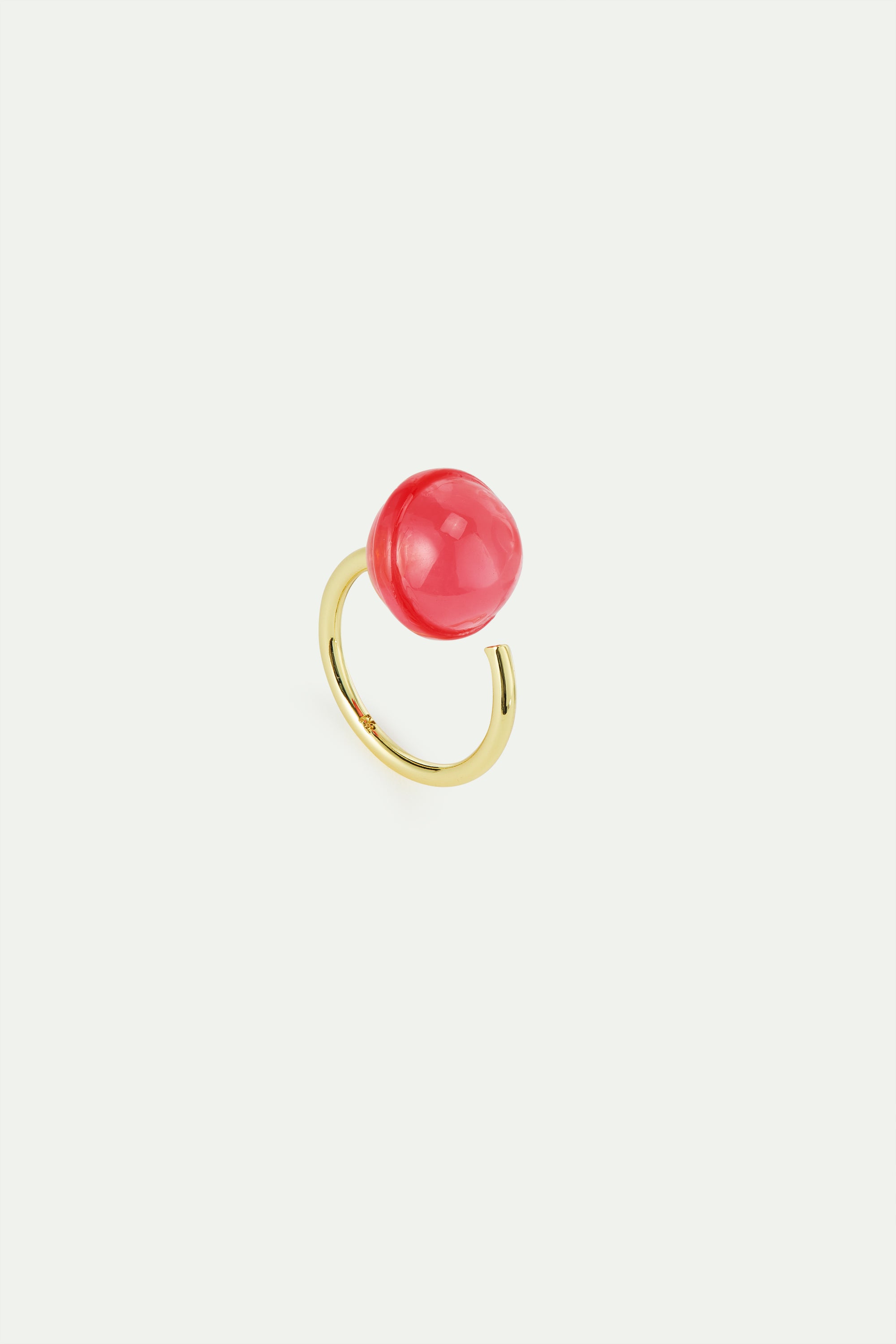Pink lollipop ajustable ring