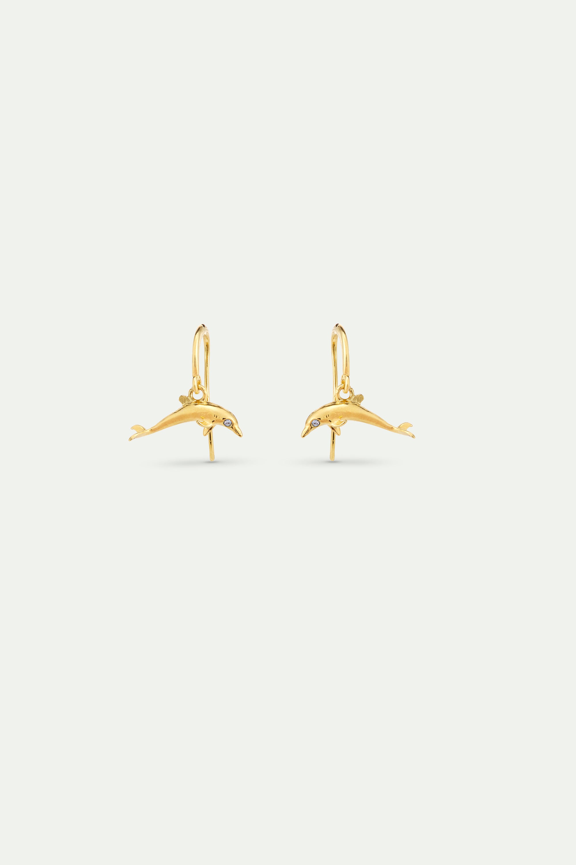 Boucles d'oreilles dauphin doré