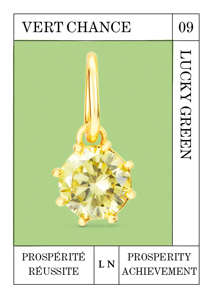 Lucky Green Pendant, Prosperity and Achievement - September