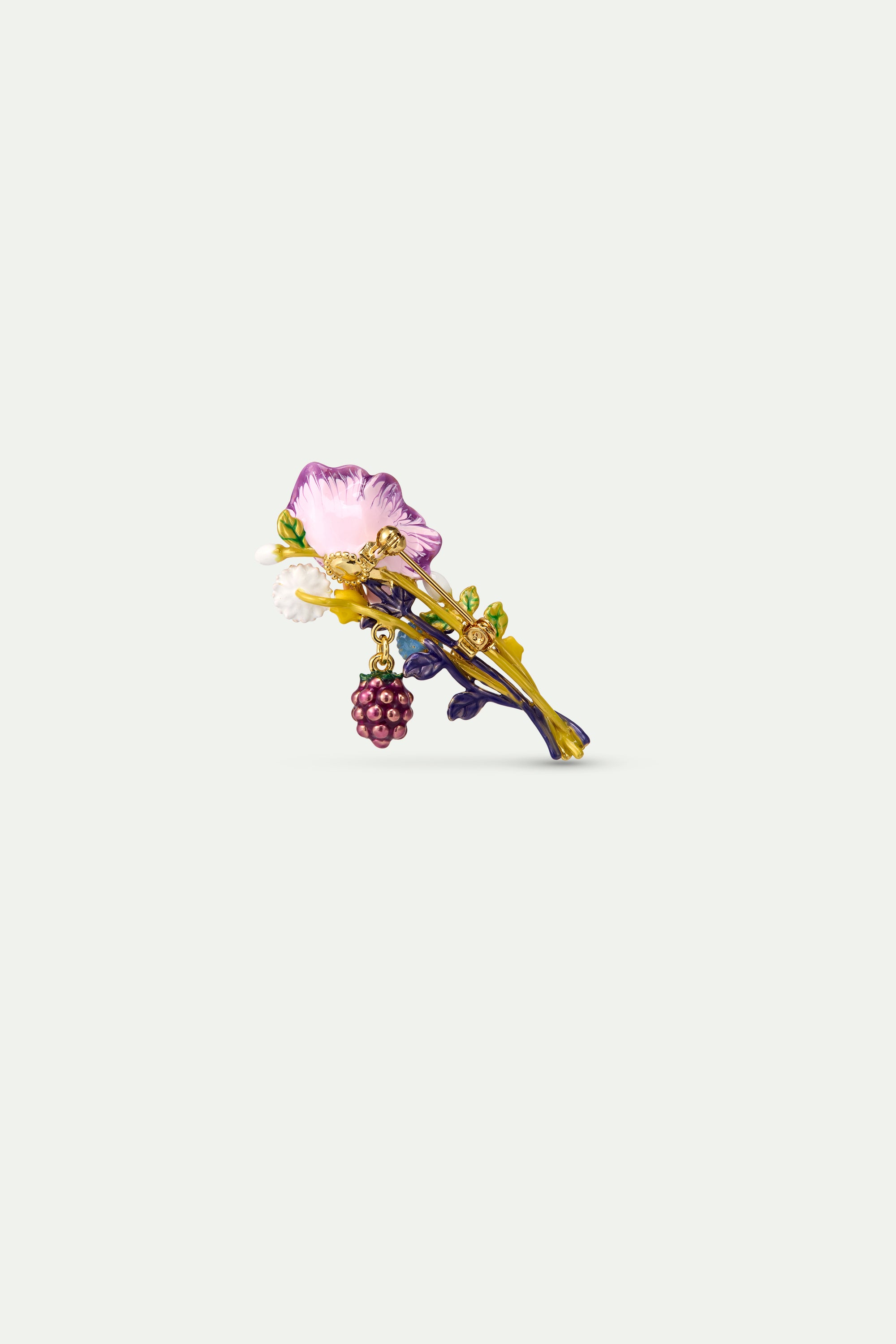 Broche bouquet de fleurs et Petite Poucette