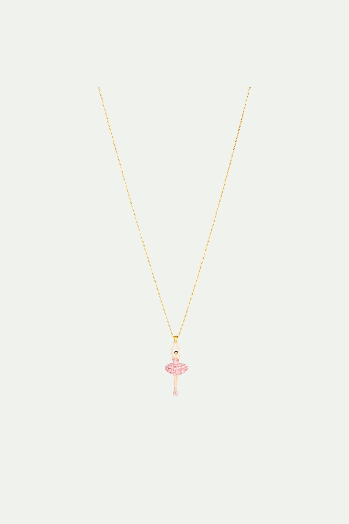Collar con colgante de flor de cerezo y bailarina