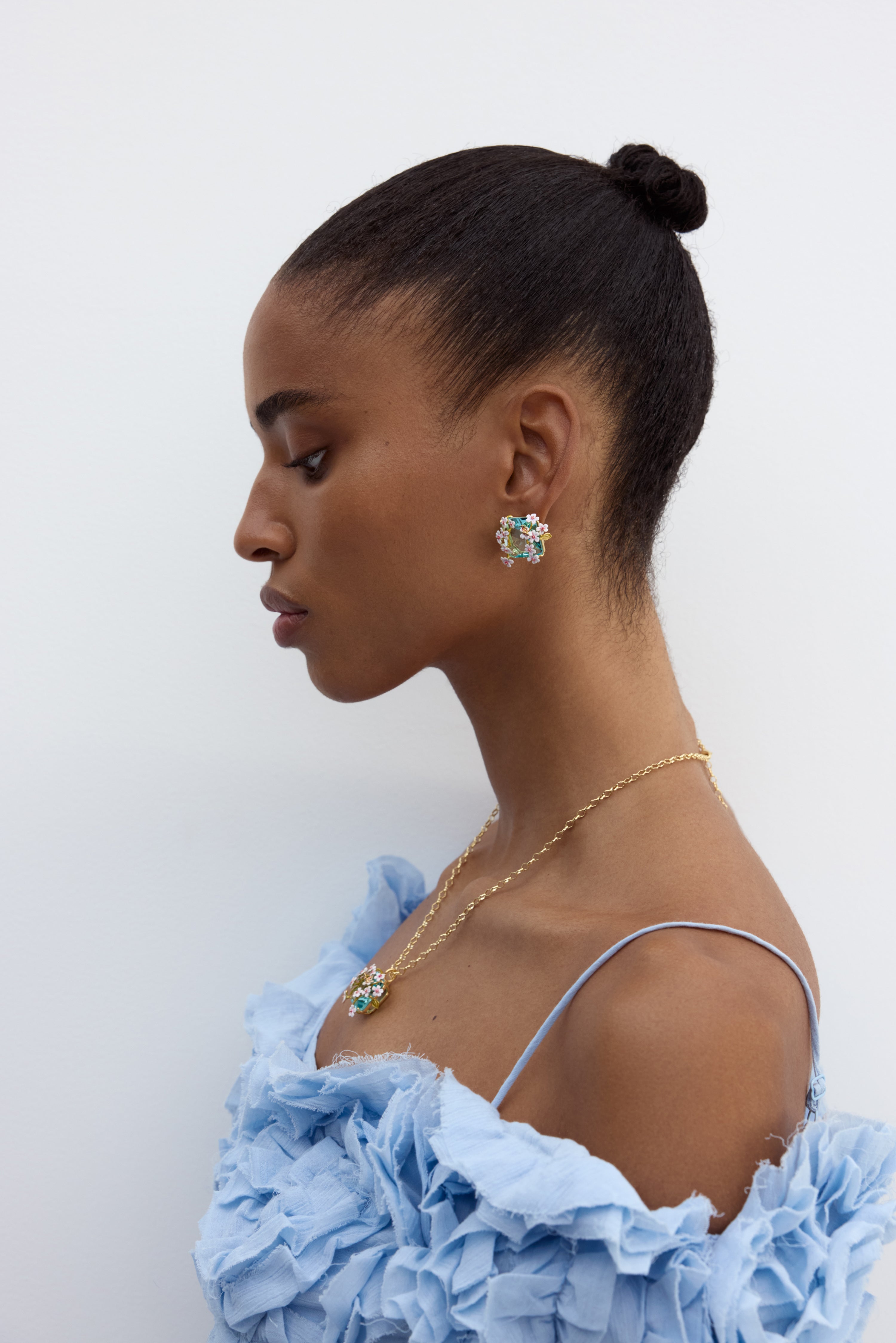 Clip Earrings DELICATE FLORAISON
