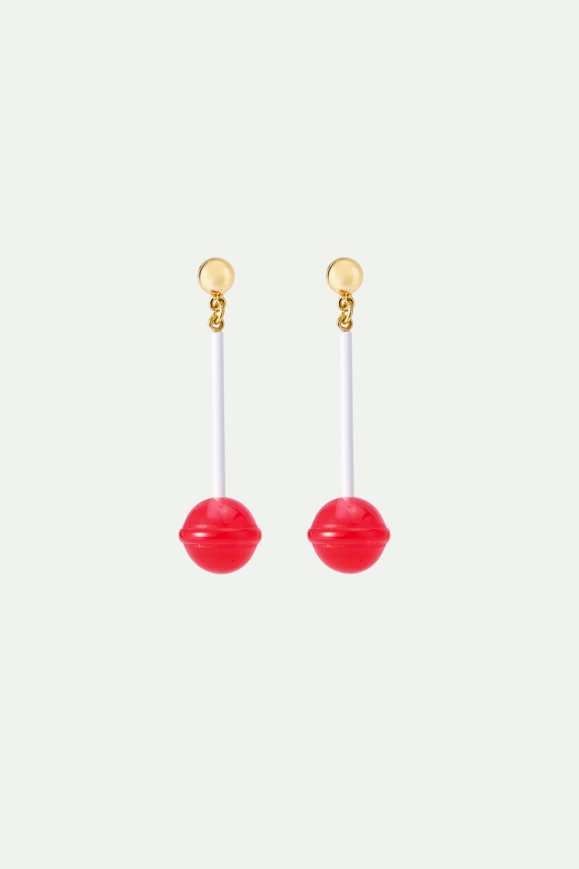 Strawberry lollipop earrings