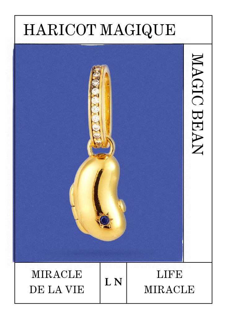 Gold Magic Bean Pendant