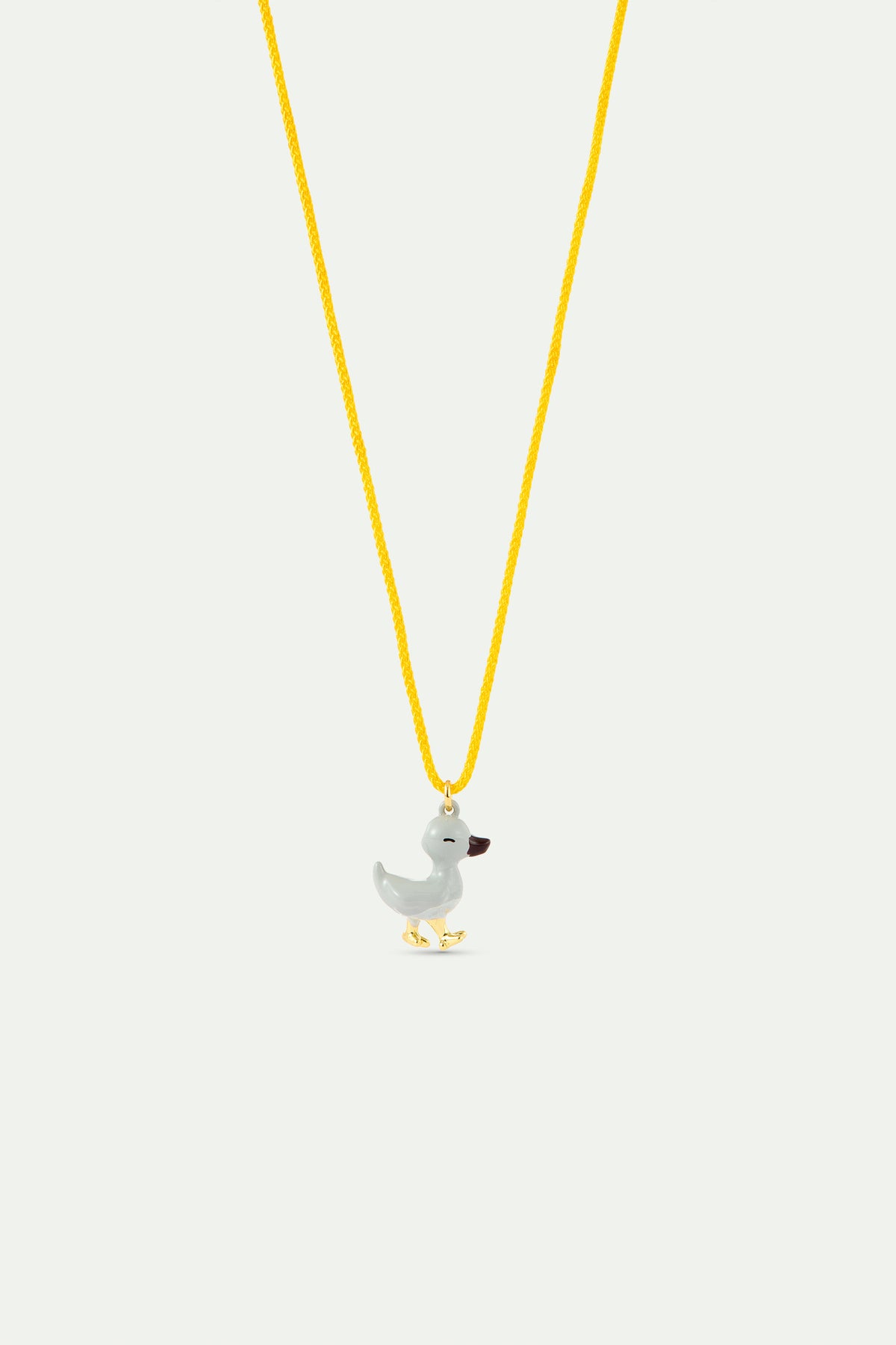 Yellow pendant necklace with little Duck