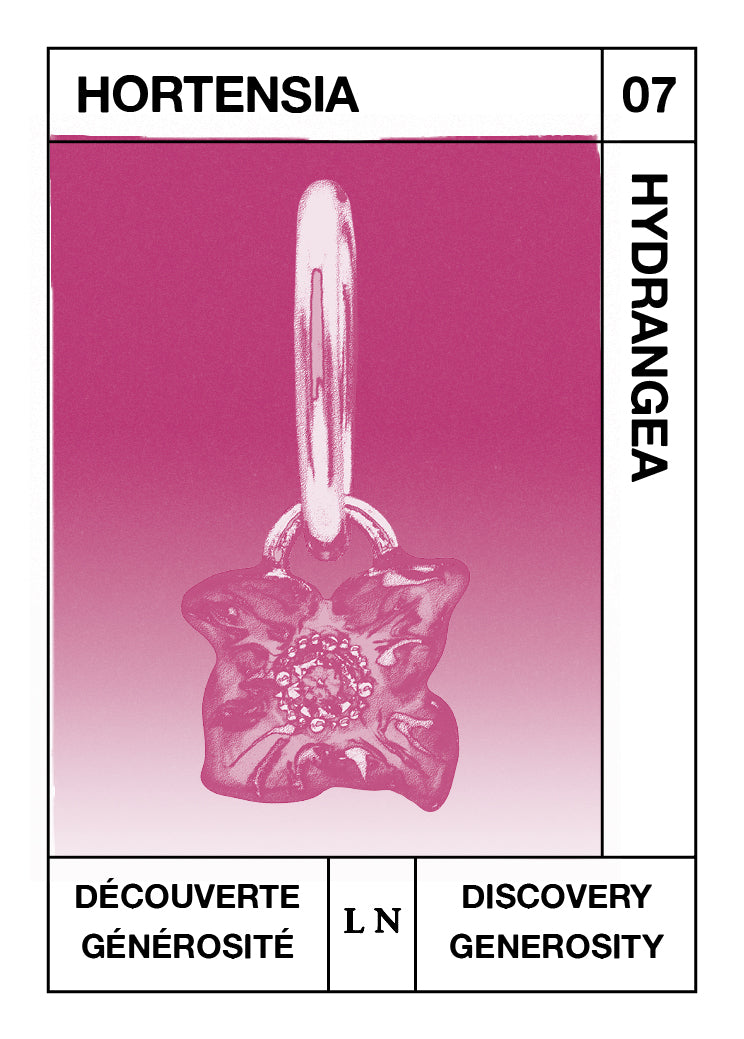 Hydrangea Pendant, Discovery and Generosity - July