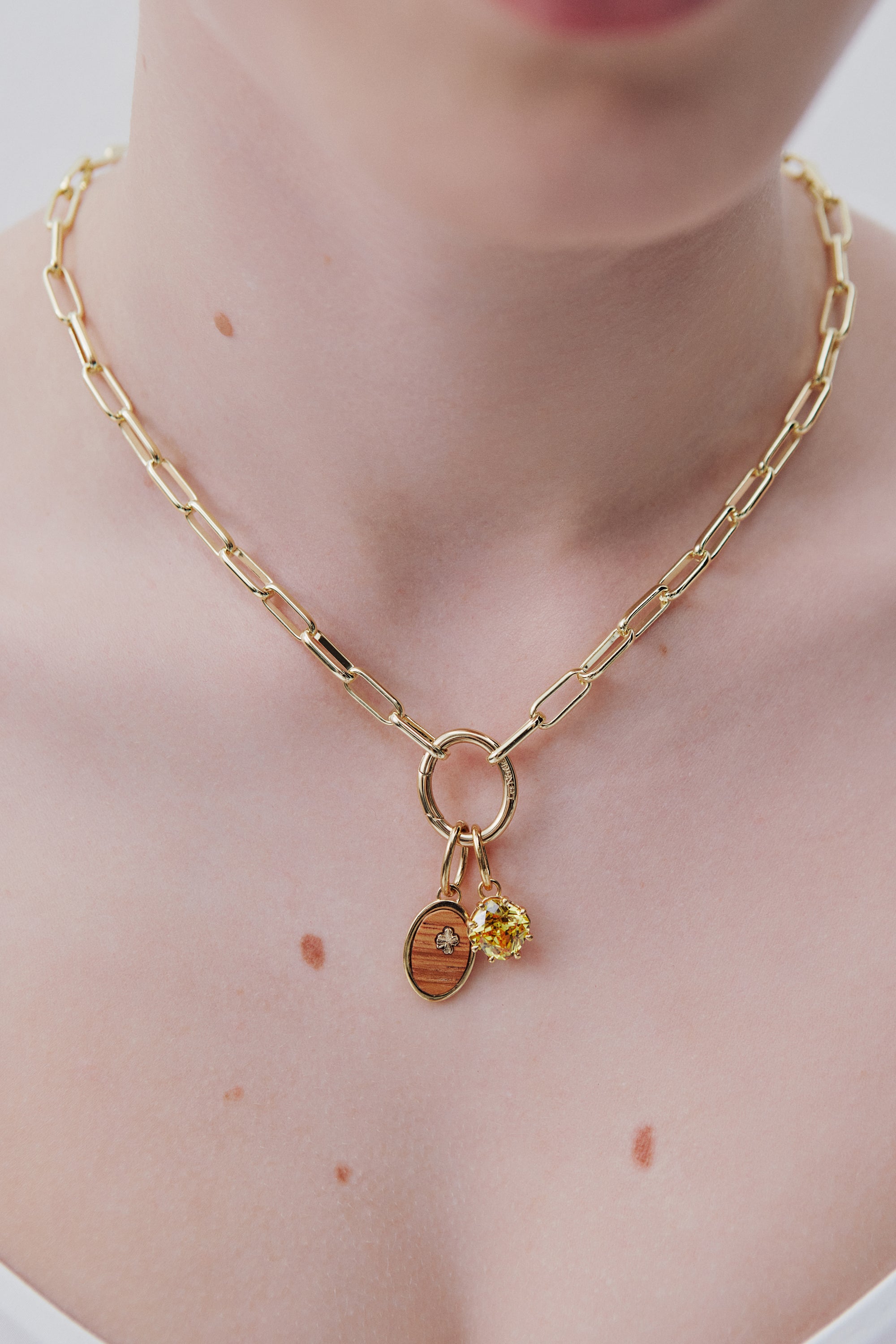 Topaz Yellow Pendant, Gentleness and Energy - June