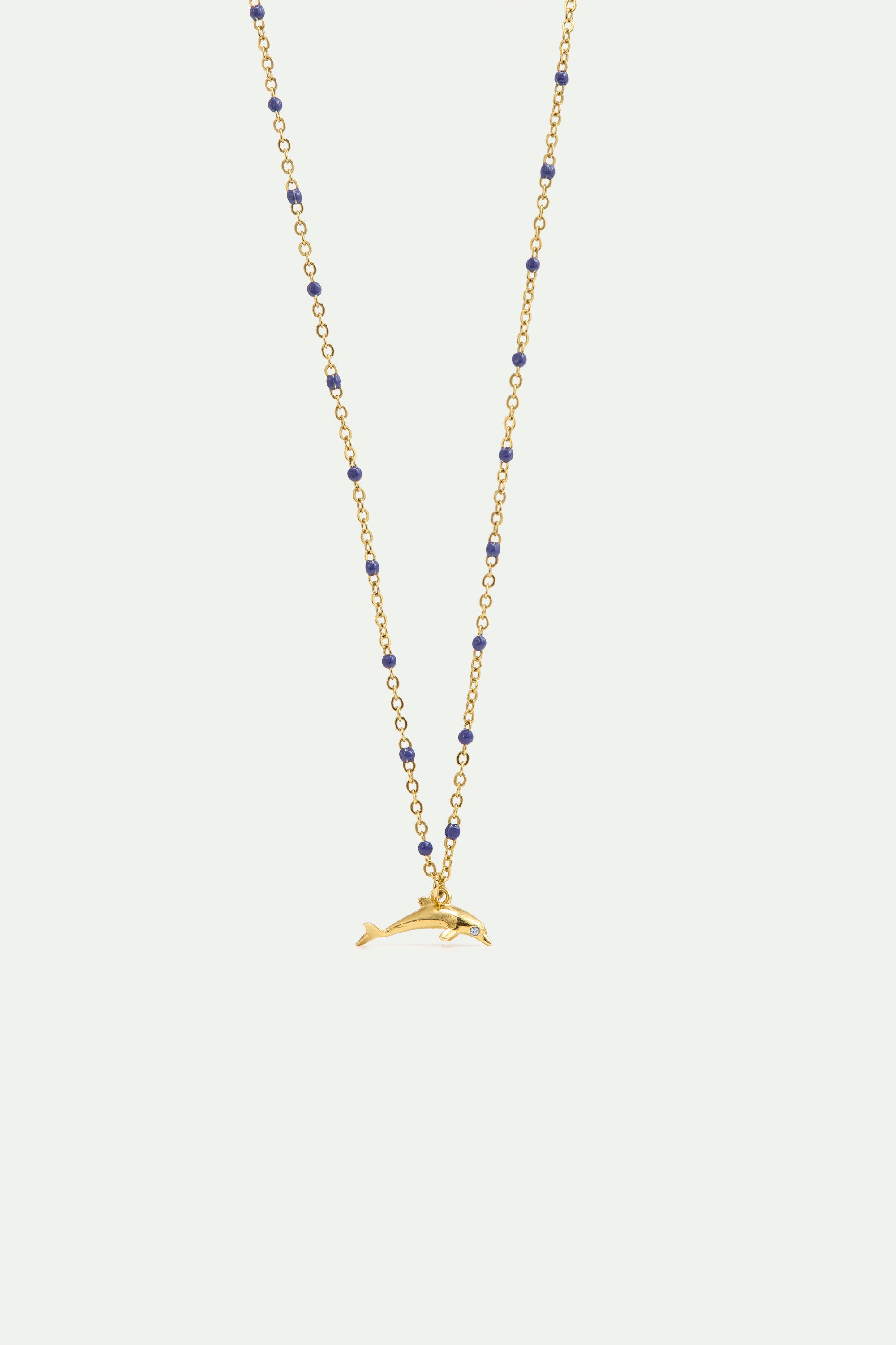 Collier pendentif dauphin doré