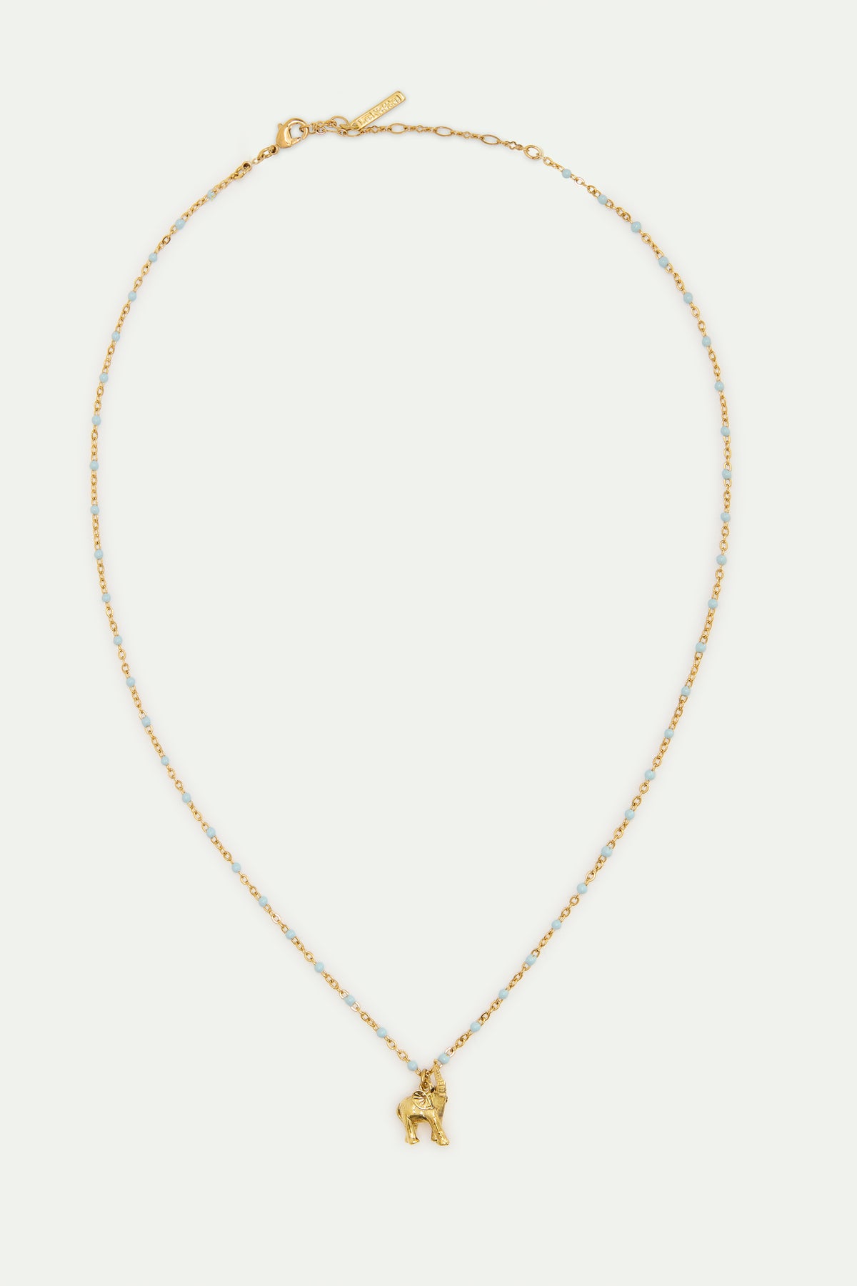 Collar colgante elefante dorado