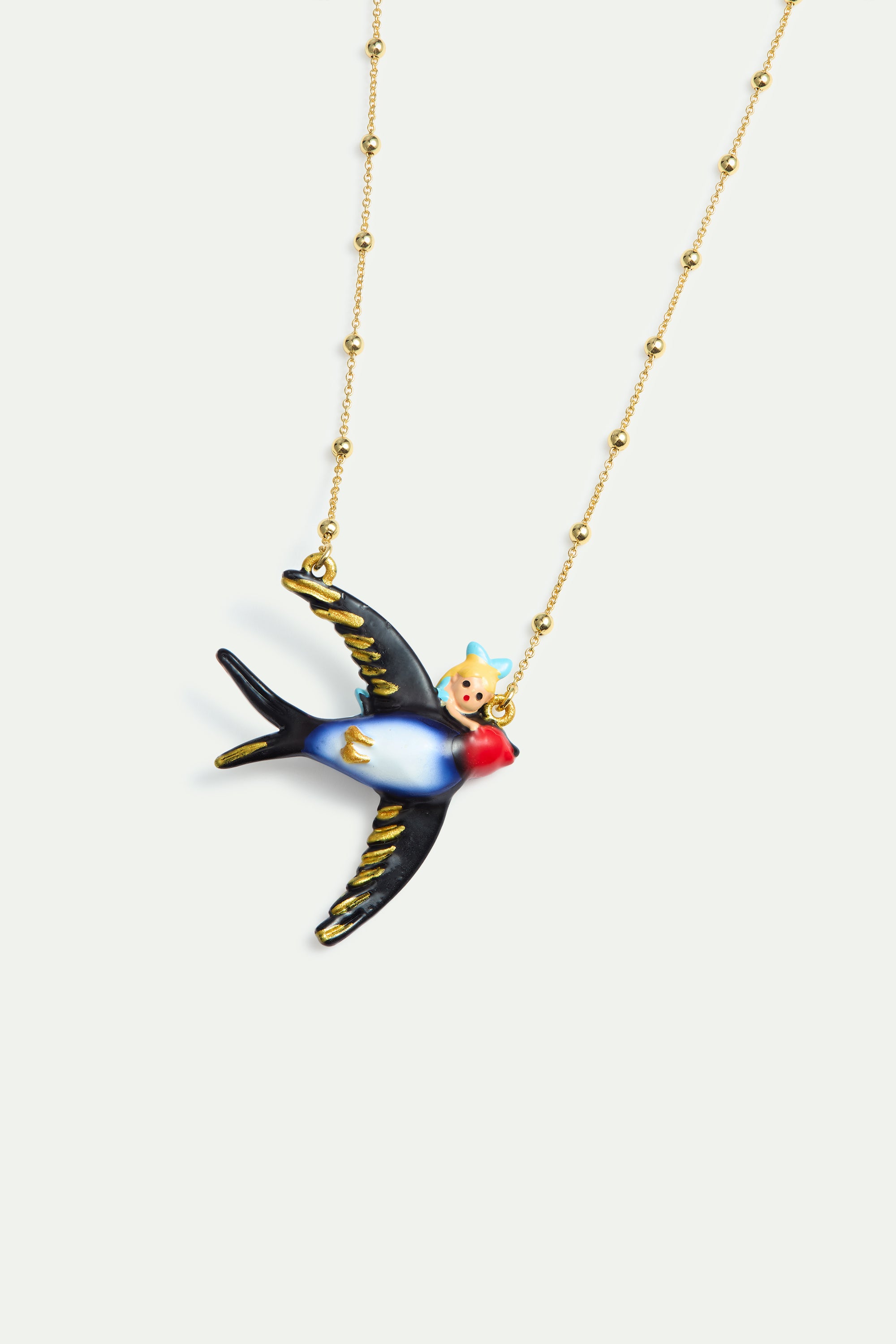 Collier Alice et hirondelle