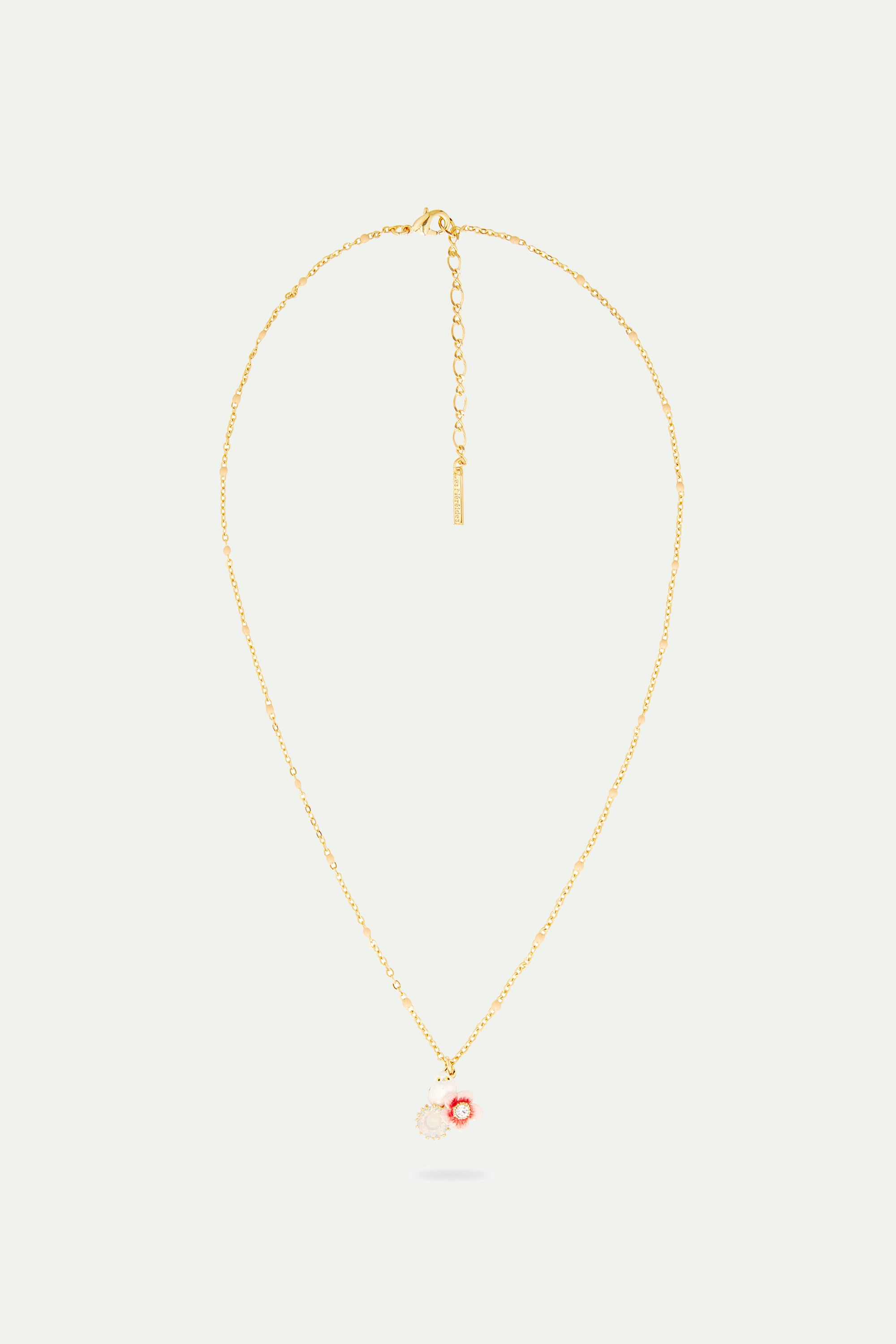 Rose hip and long-tailed tit necklace