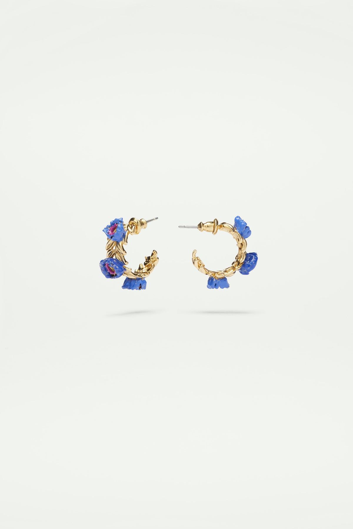 Anemone flower post earrings