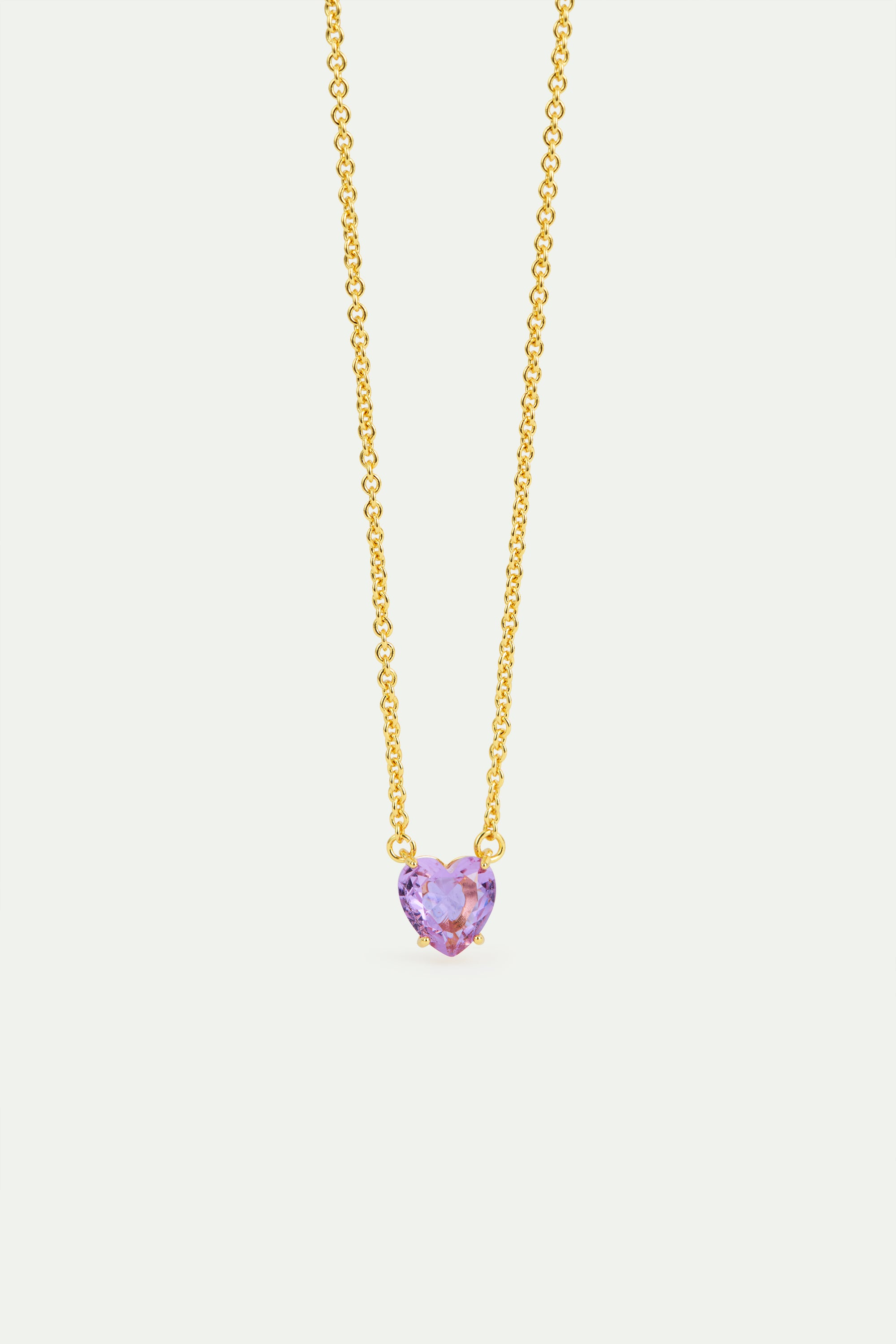 Signature Heart Necklace In Lavender