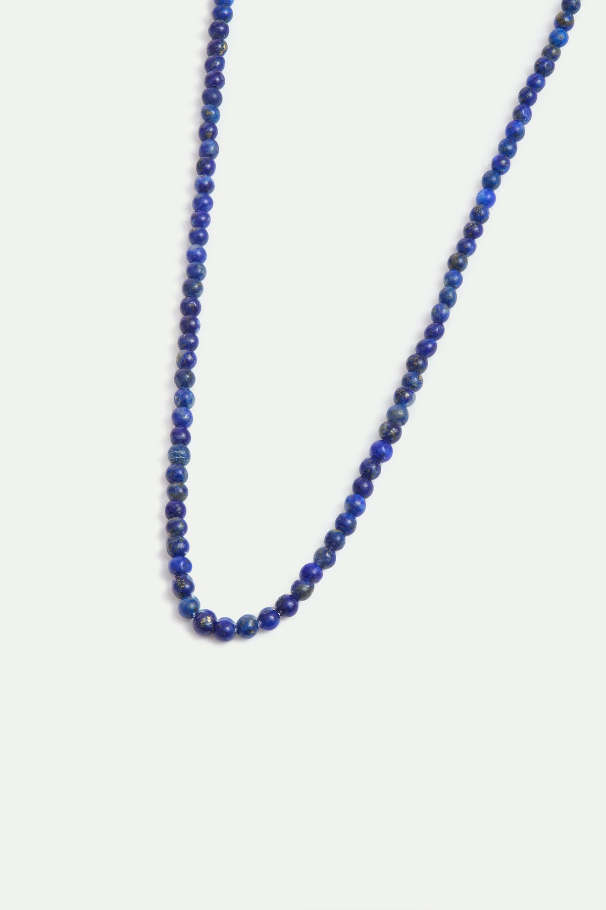 Collar fino de perlas azules de lapislázuli