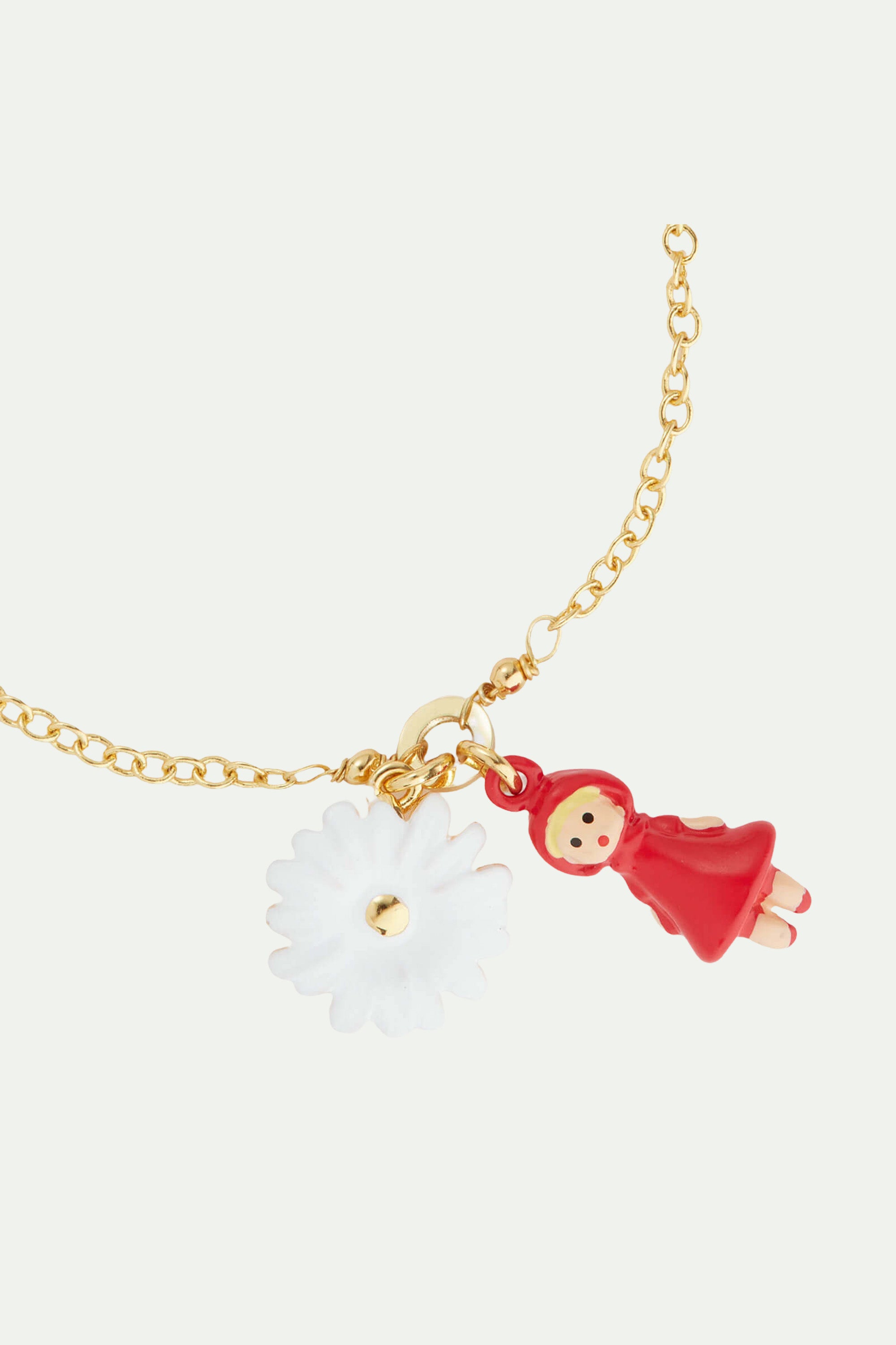 Daisy and Little Red Riding Hood charm bracelet
