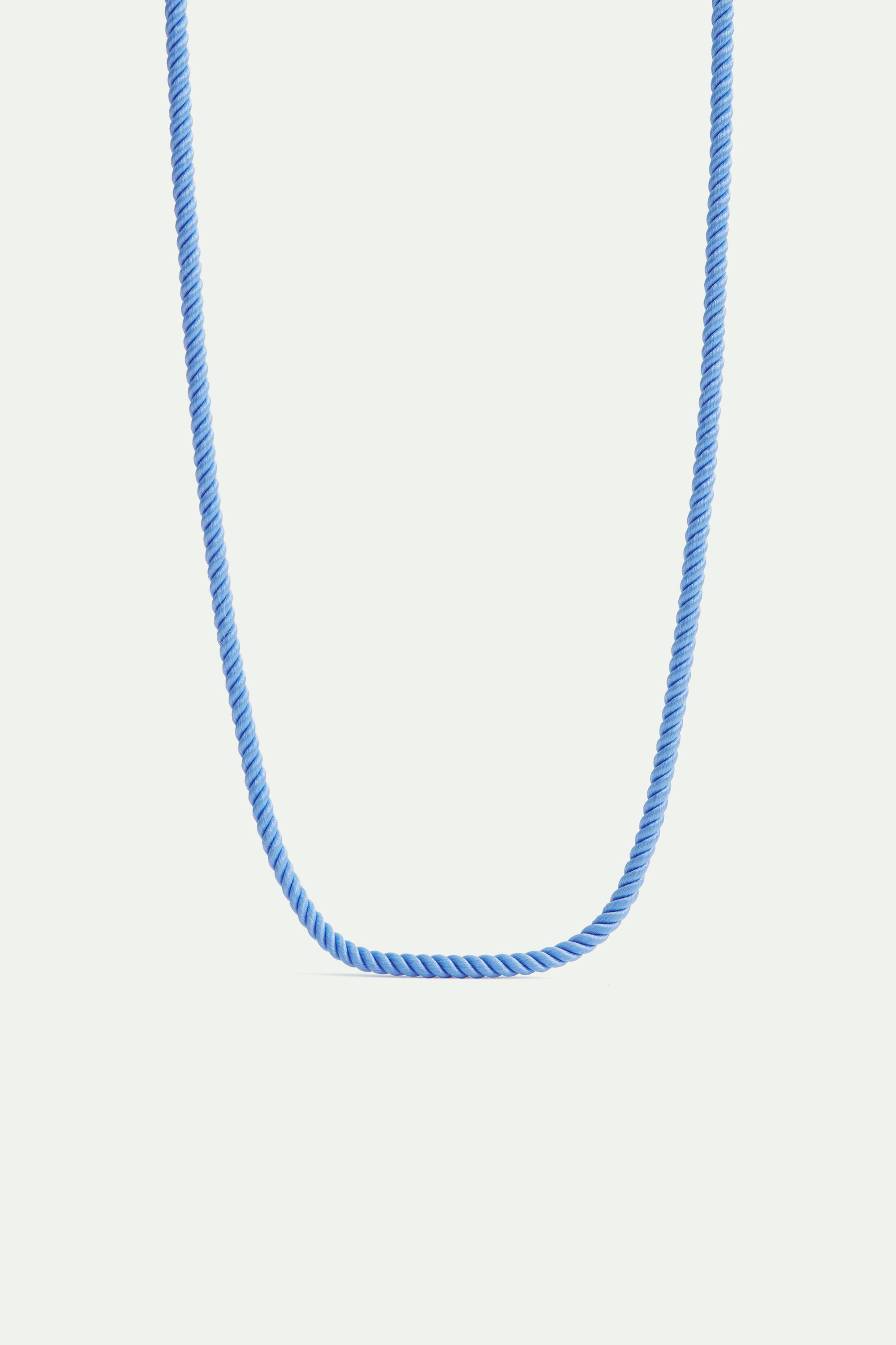 Blue string necklace