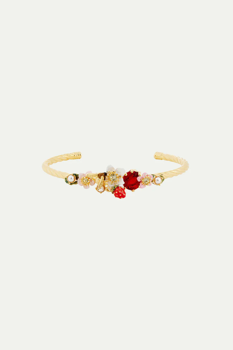 Spring burst bangle bracelet