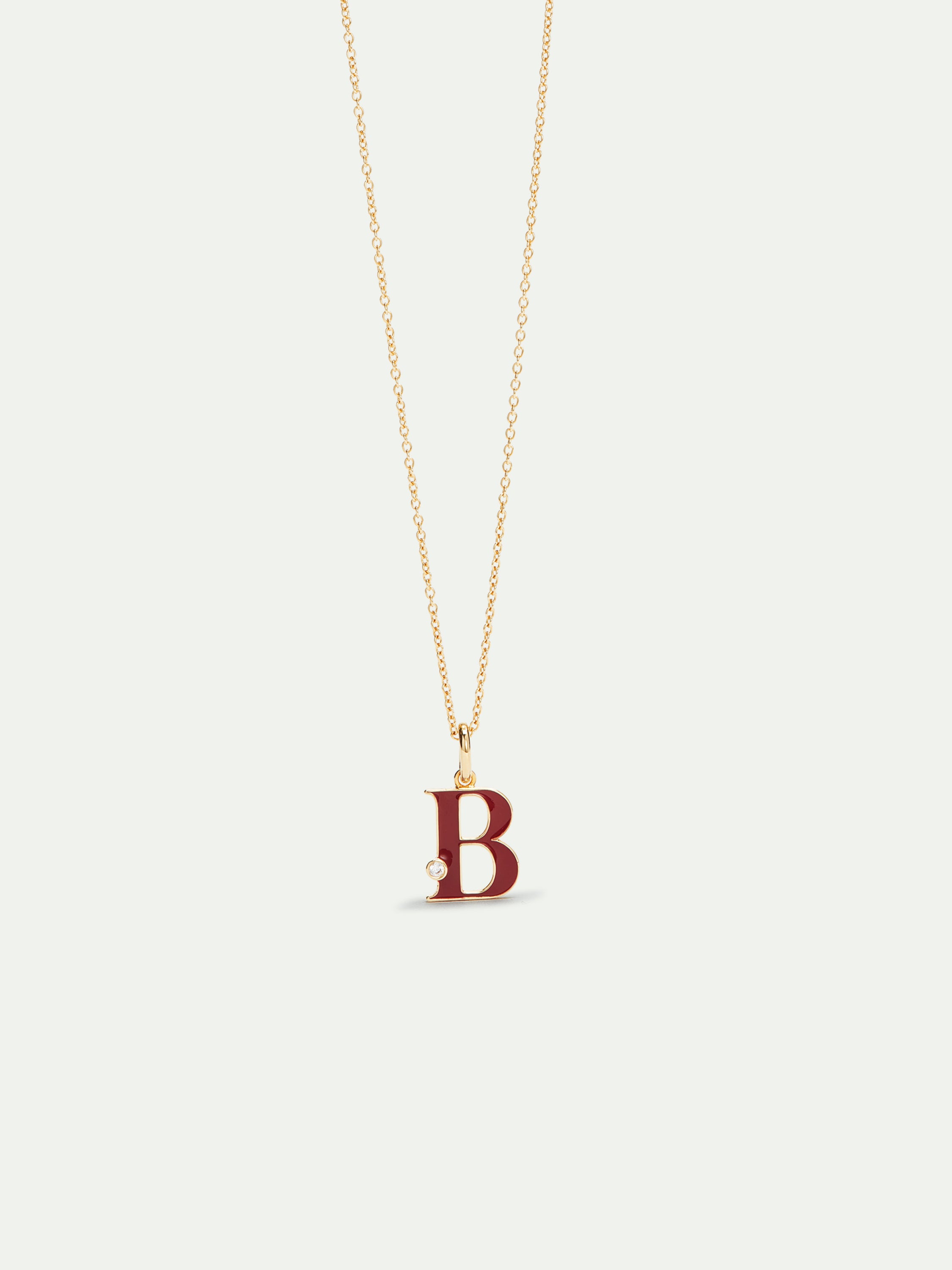 Letter B pendant necklace