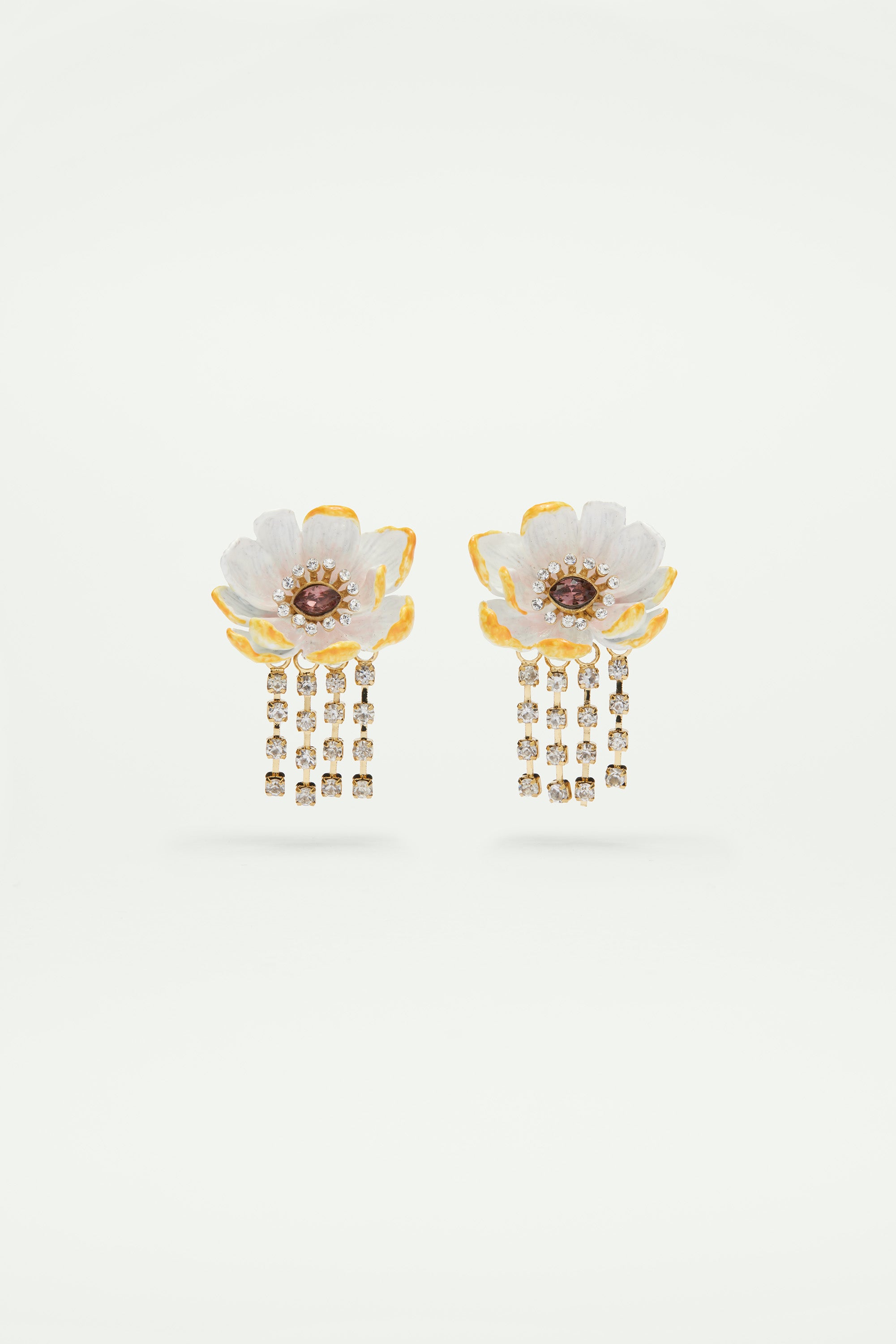 Wild rose post earrings