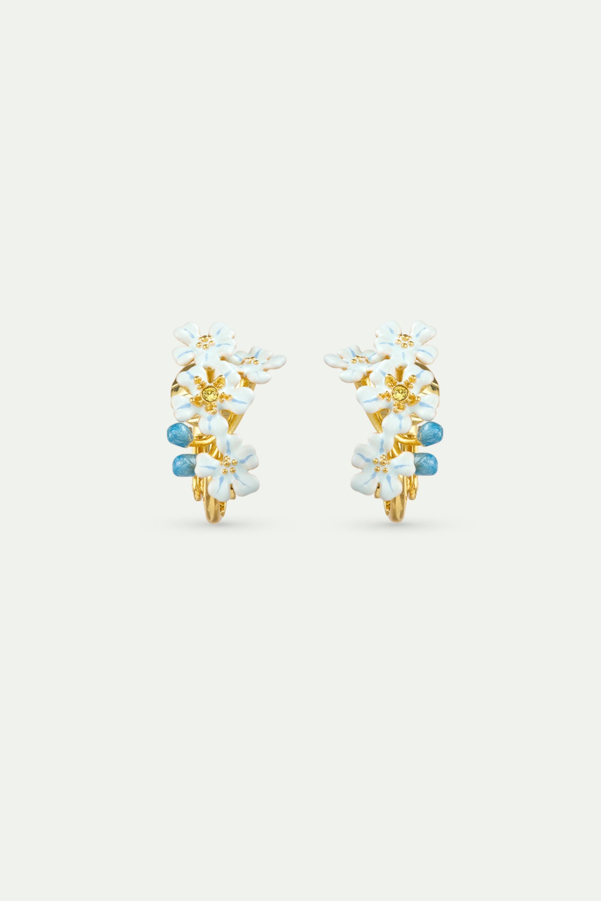 Pendientes de nomeolvides azules
