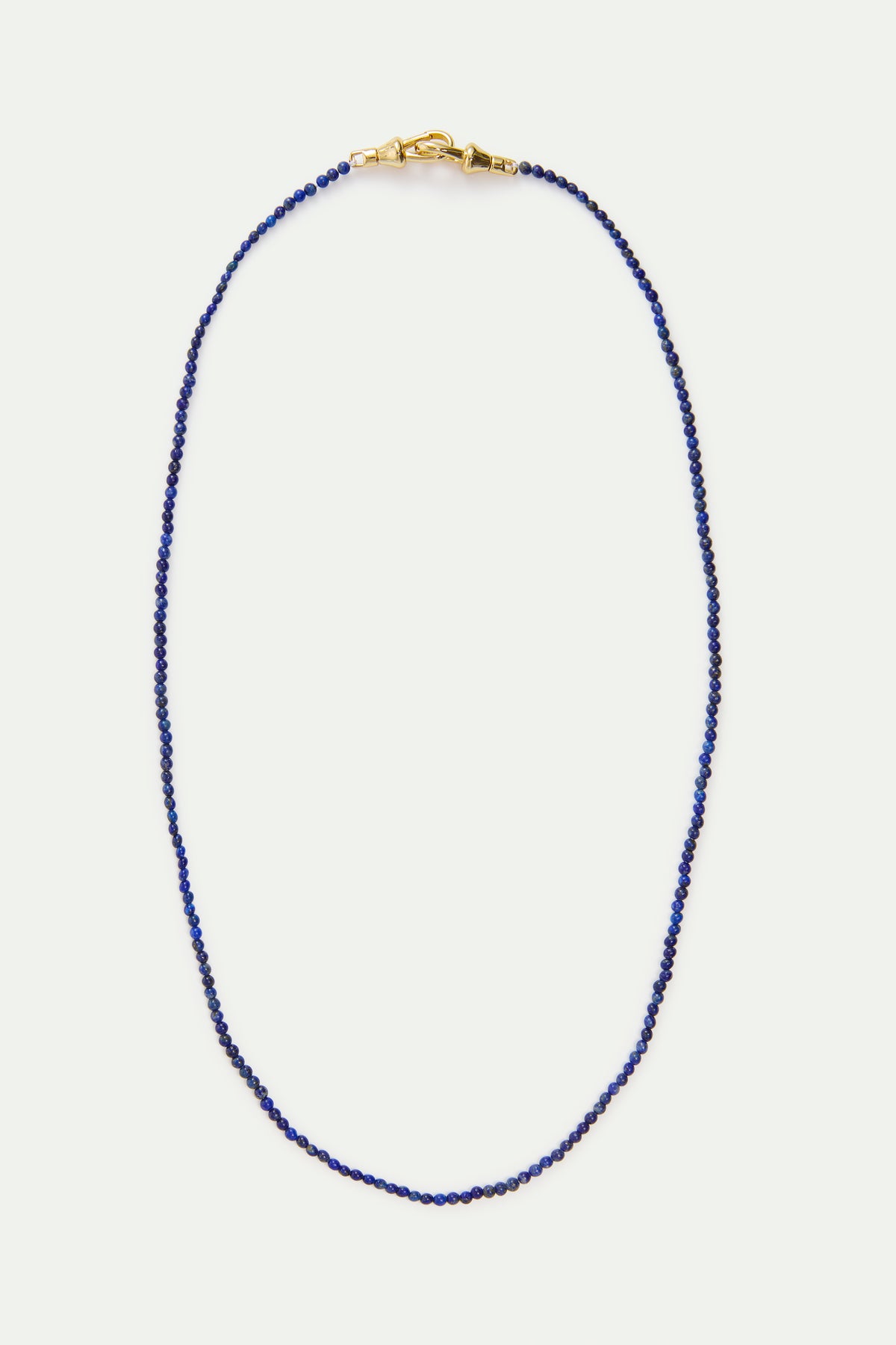 Collar fino de perlas azules de lapislázuli