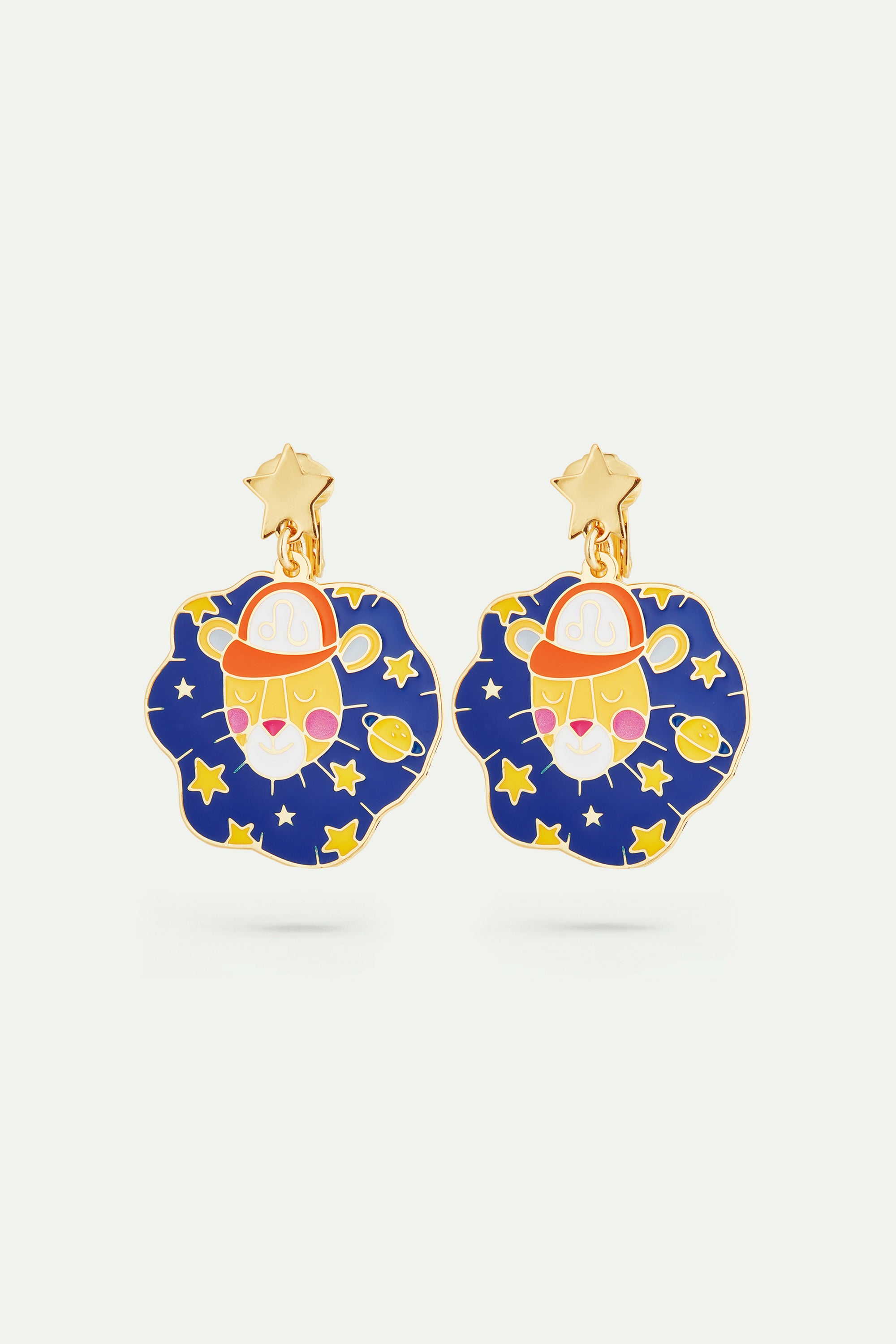 Leo astrological sign earrings