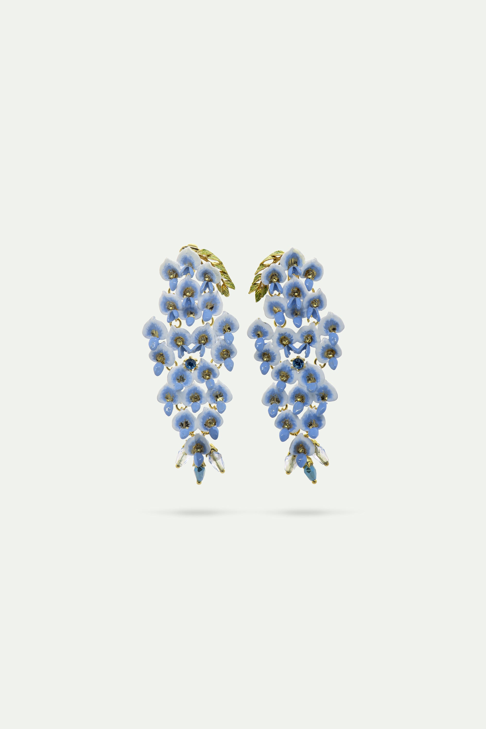 Pendientes flor de glicinia