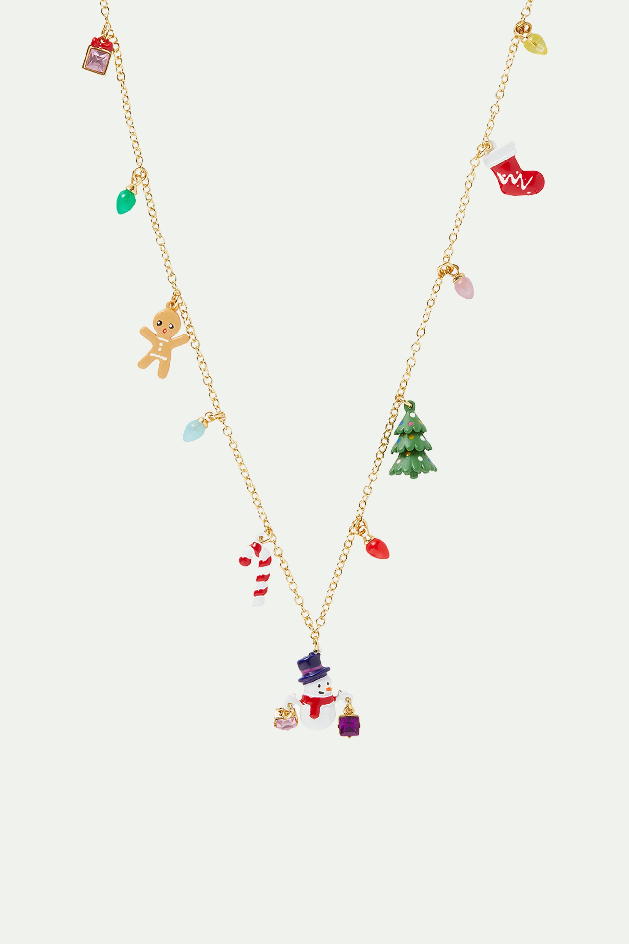 Santa's Party multi element pendant necklace