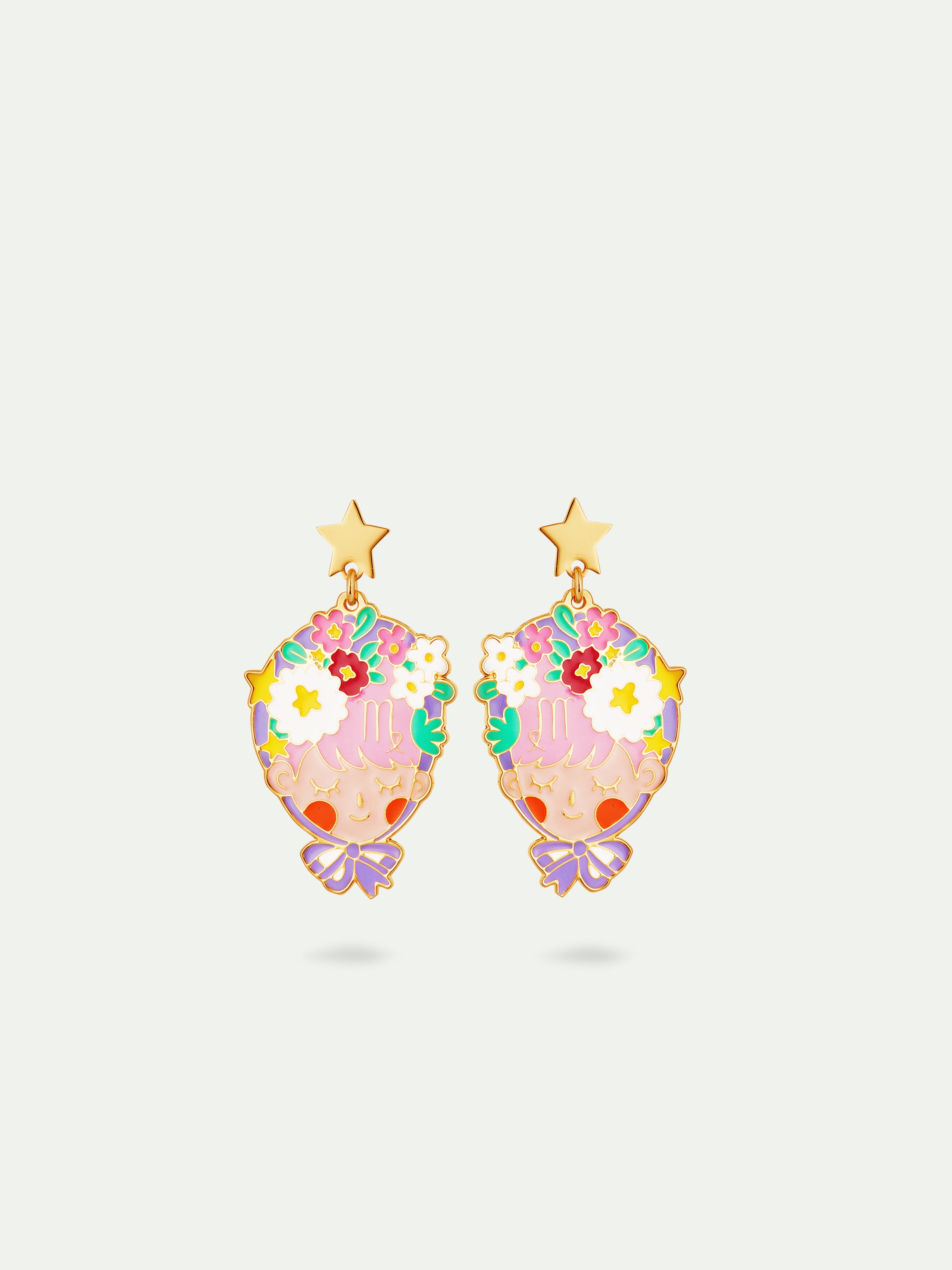 Virgo astrological sign earrings