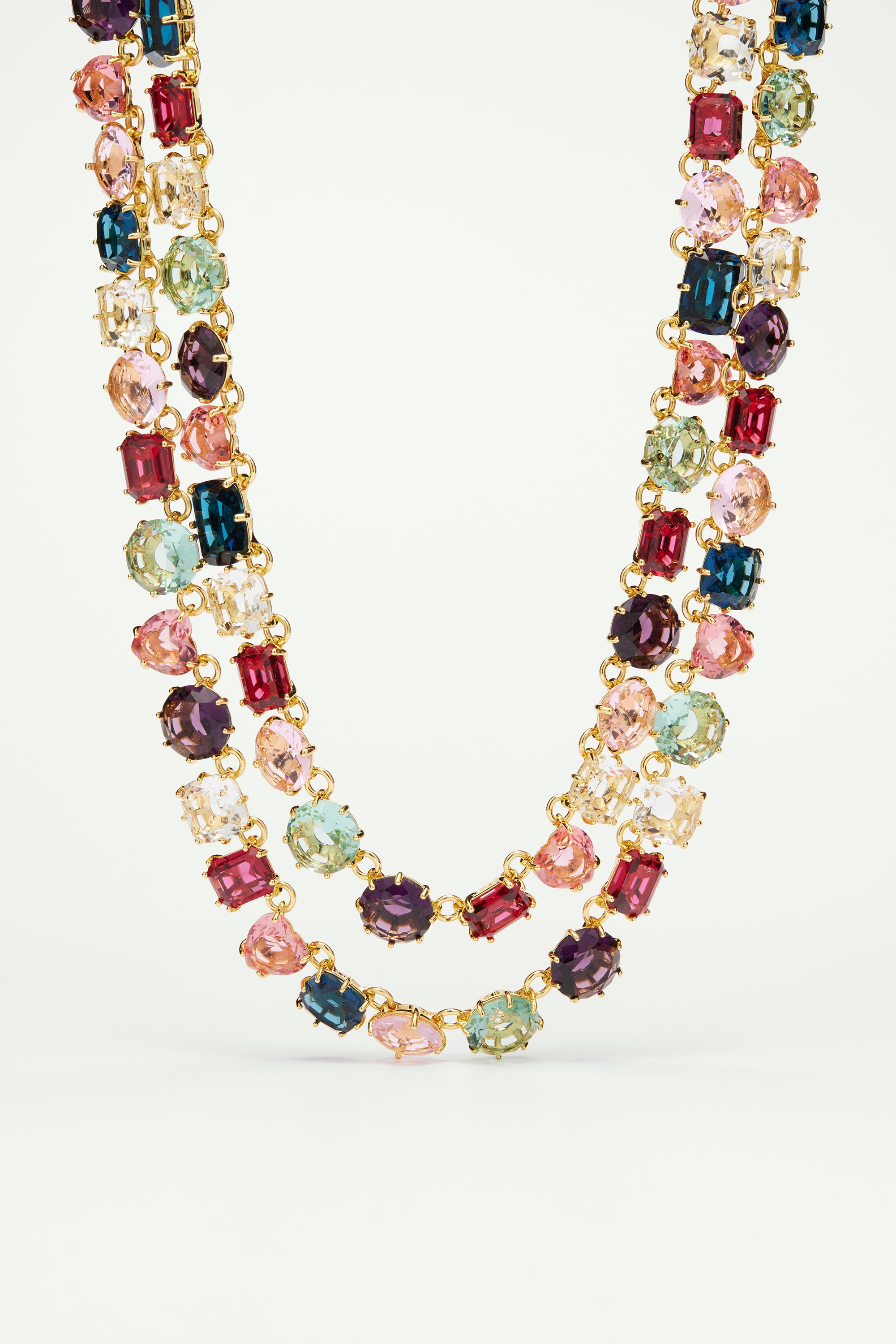 Two rows luxurious La Diamantine Multicoloured necklace
