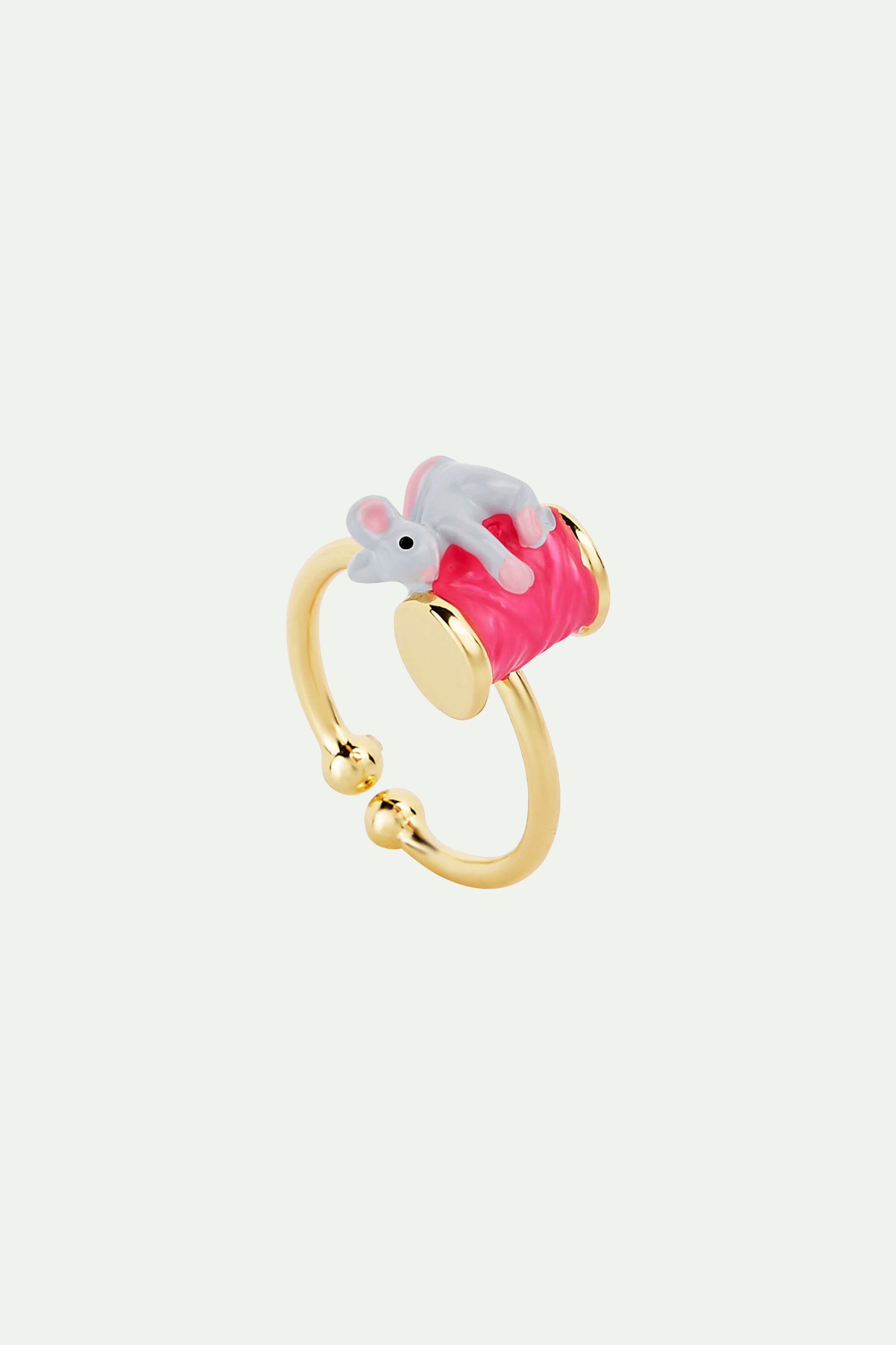 Mouse and Spool of Thread adjustable ring