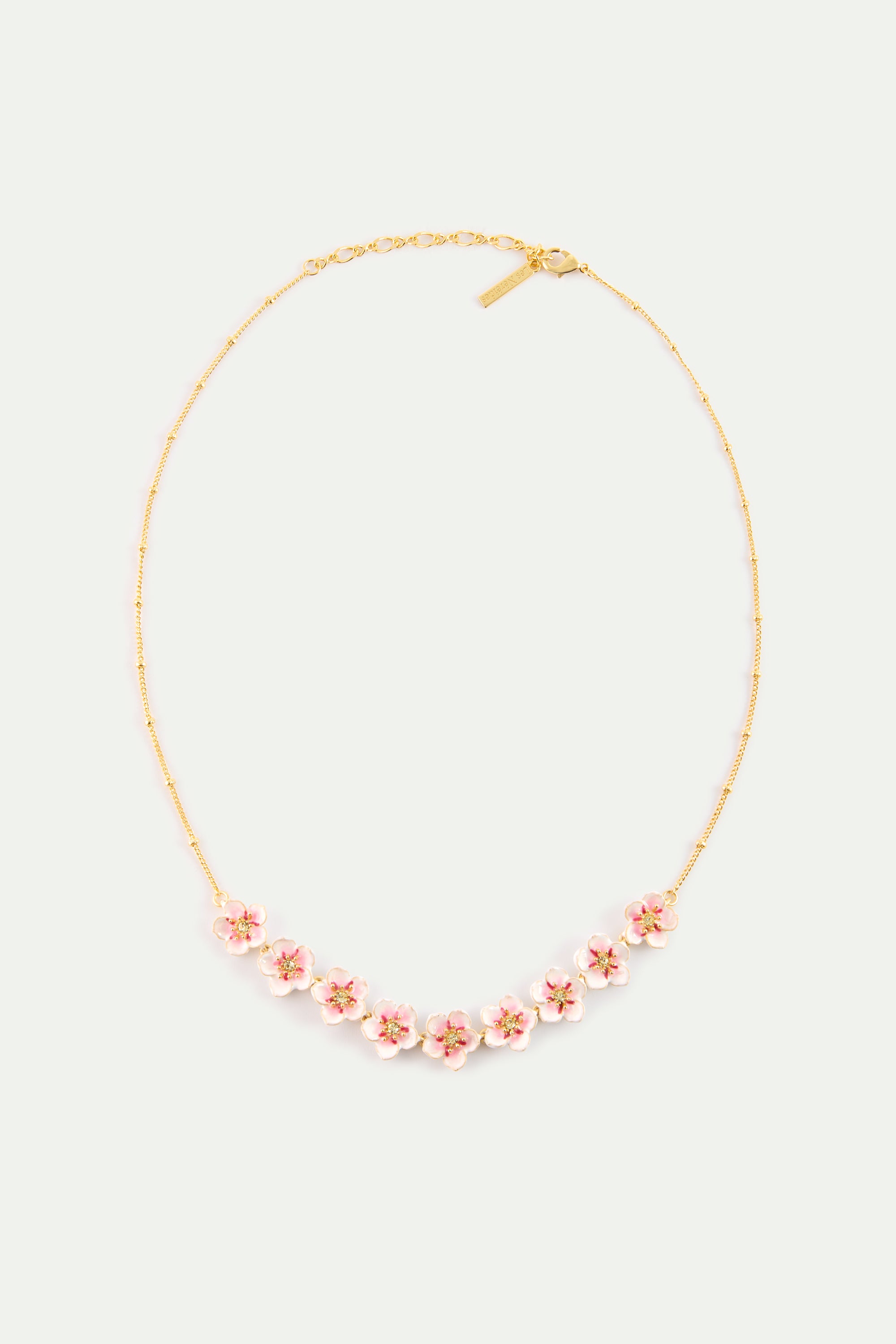 Mini cherry blossom statement necklace