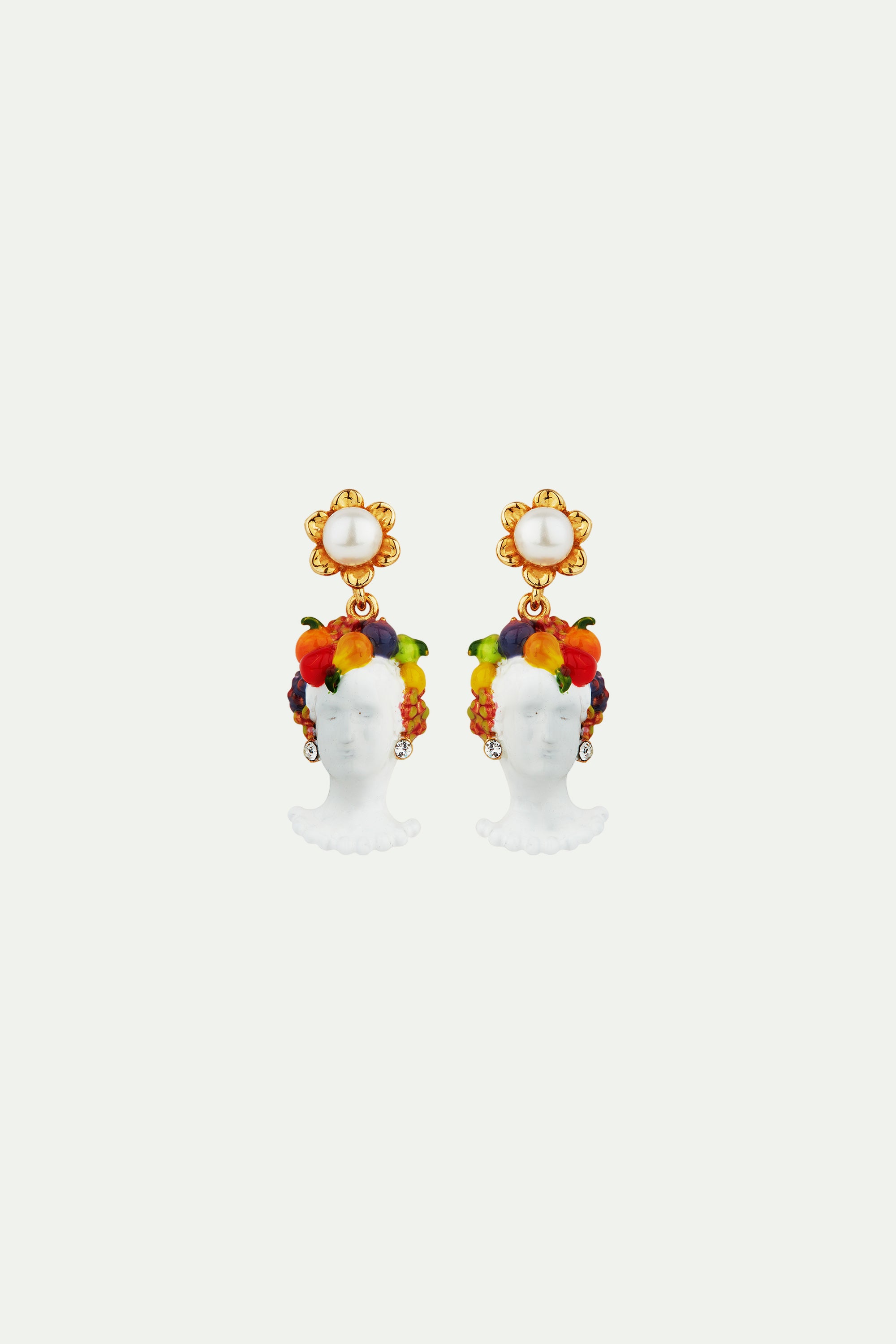 Pendientes bolitas Diosa Pomona y Frutas