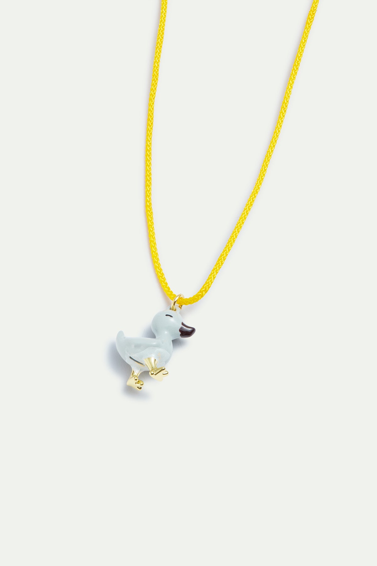 Yellow pendant necklace with little Duck