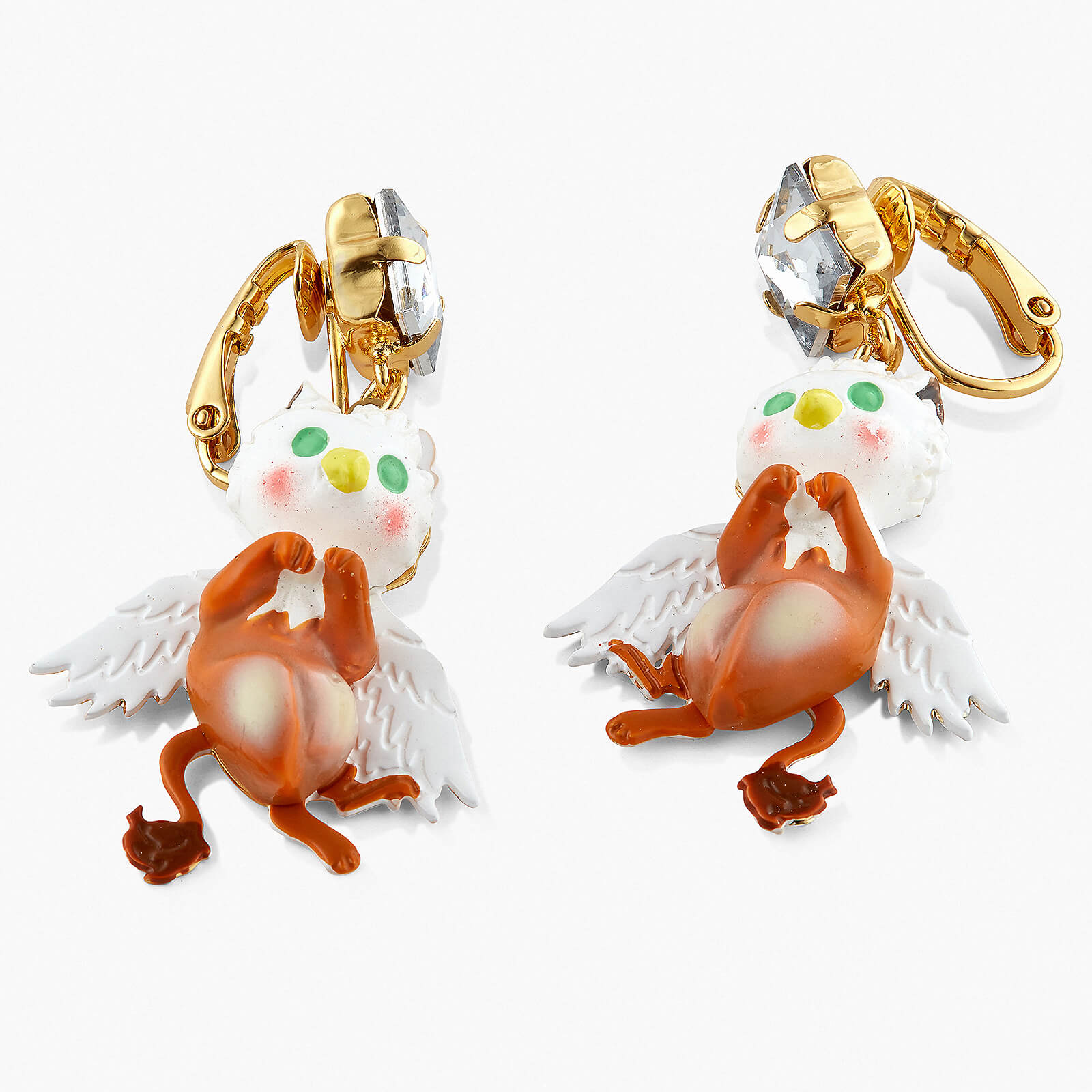 Griffin clip-on earrings