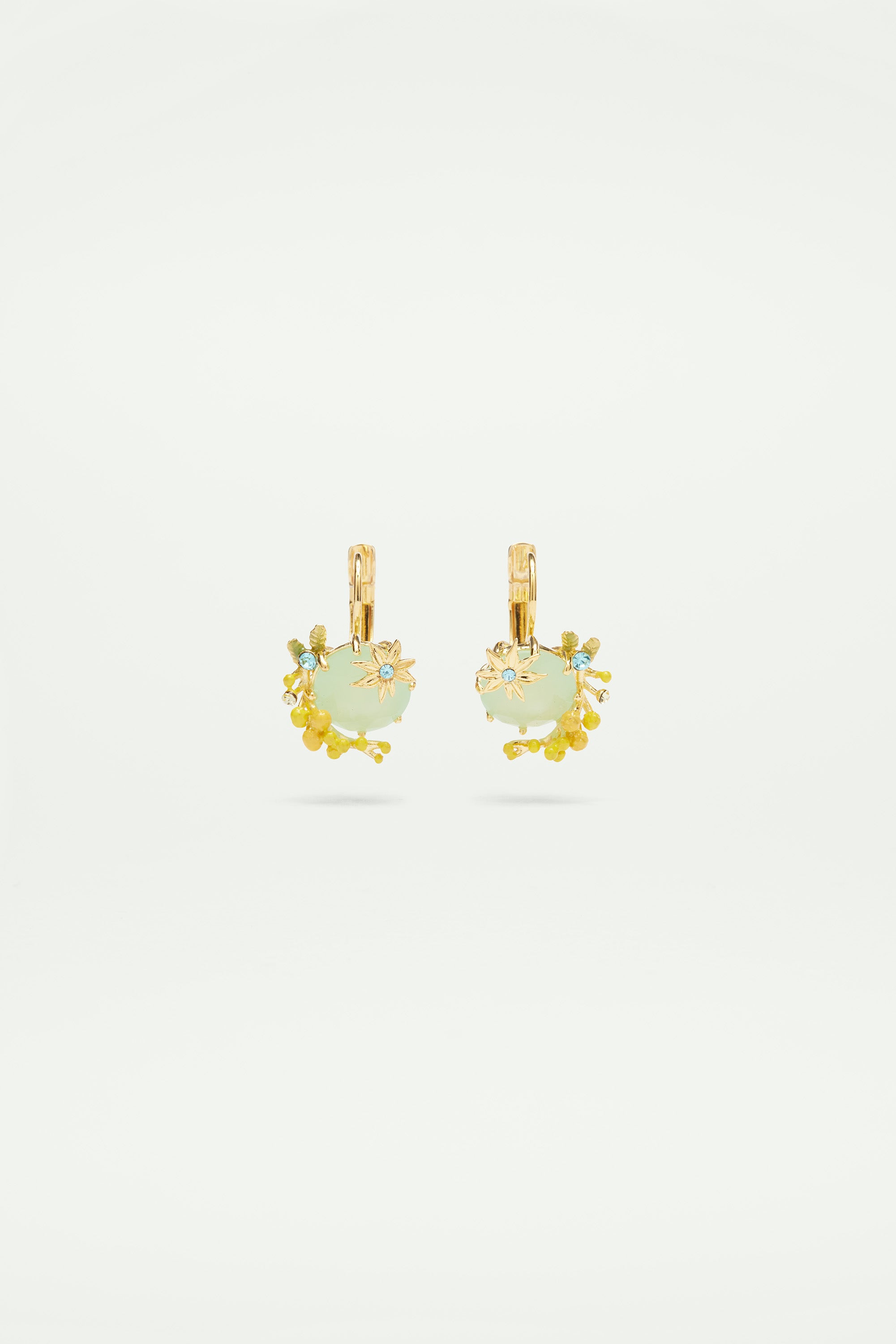 Mimosa and star anise sleeper earrings