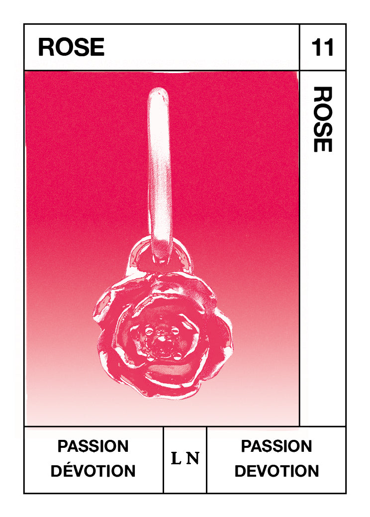 Rose Pendant, Passion and Devotion - November