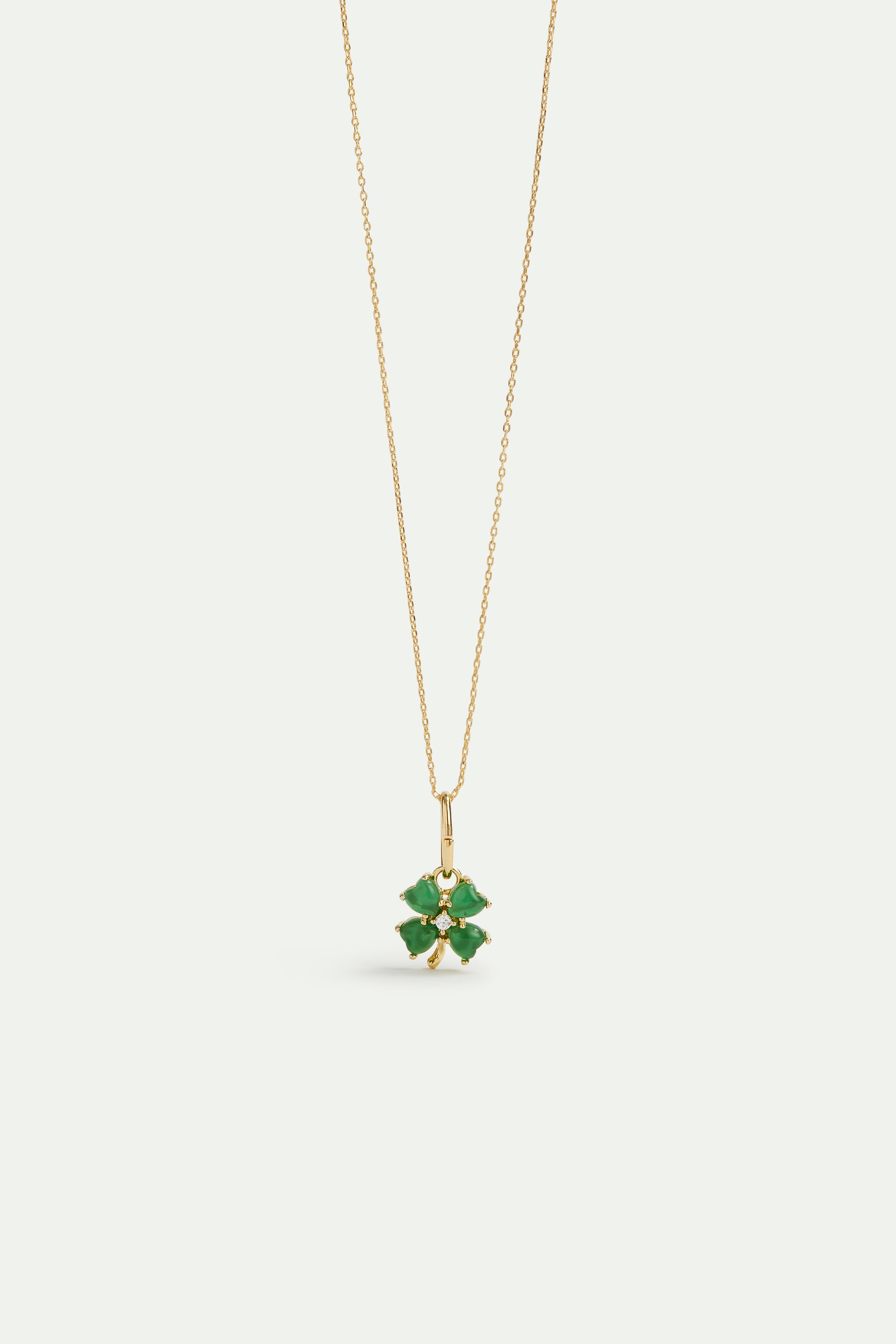 Four leaf clover pendant, Luck and Optimism