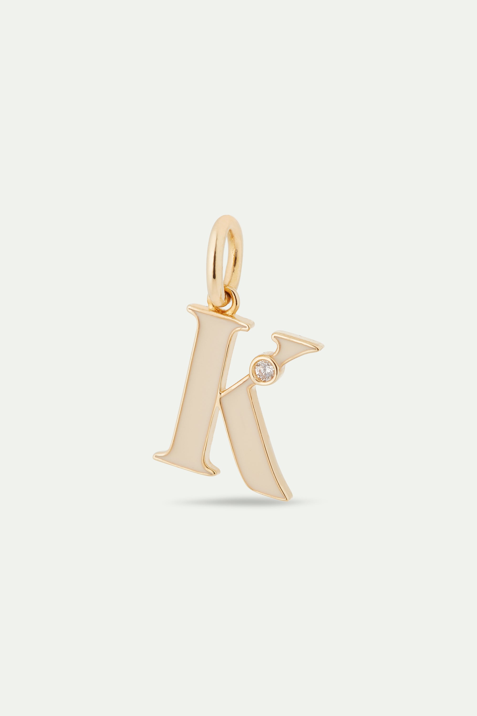 Letter K pendant necklace