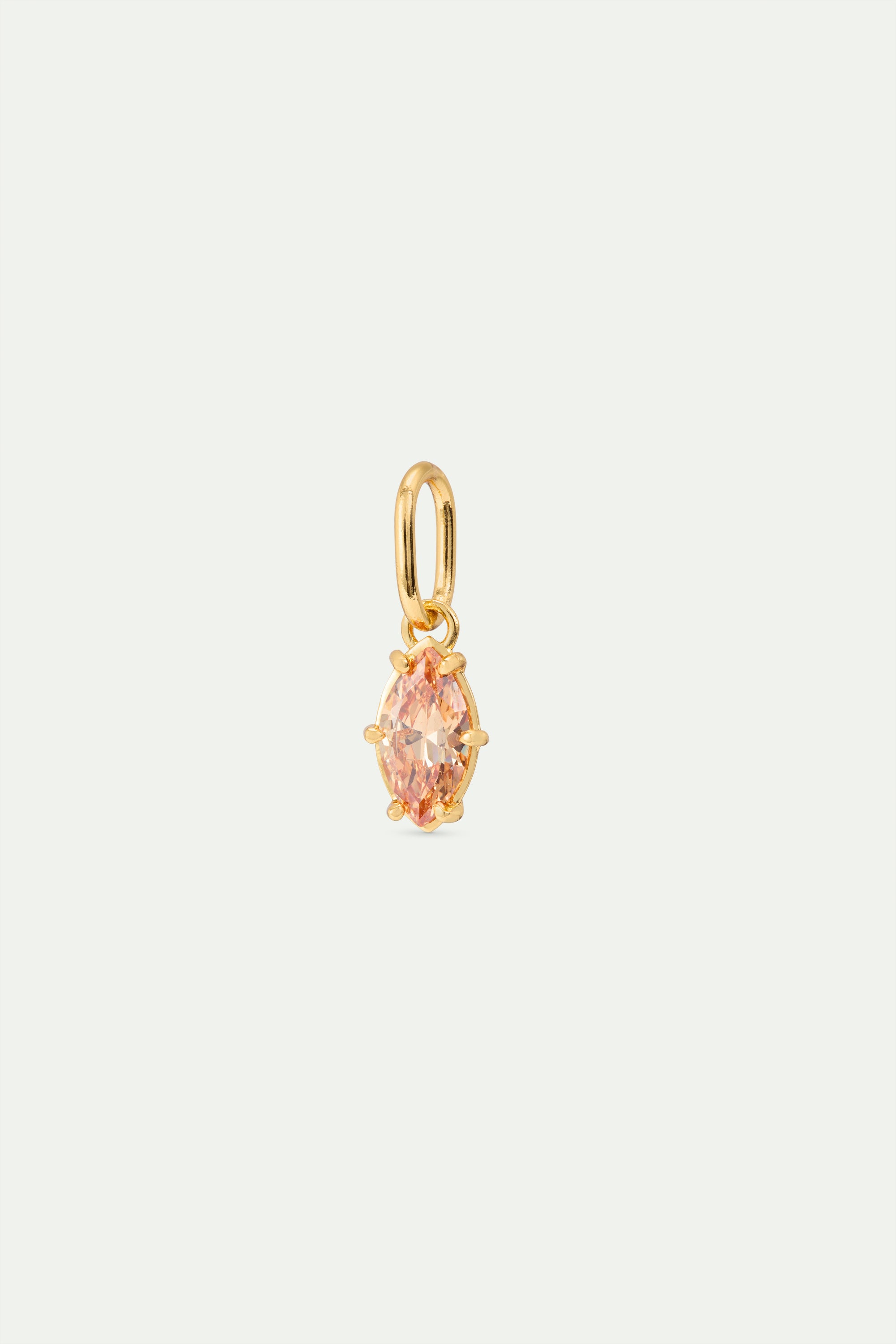 Apricot Orange stone pendant, Openness and Harmony - April