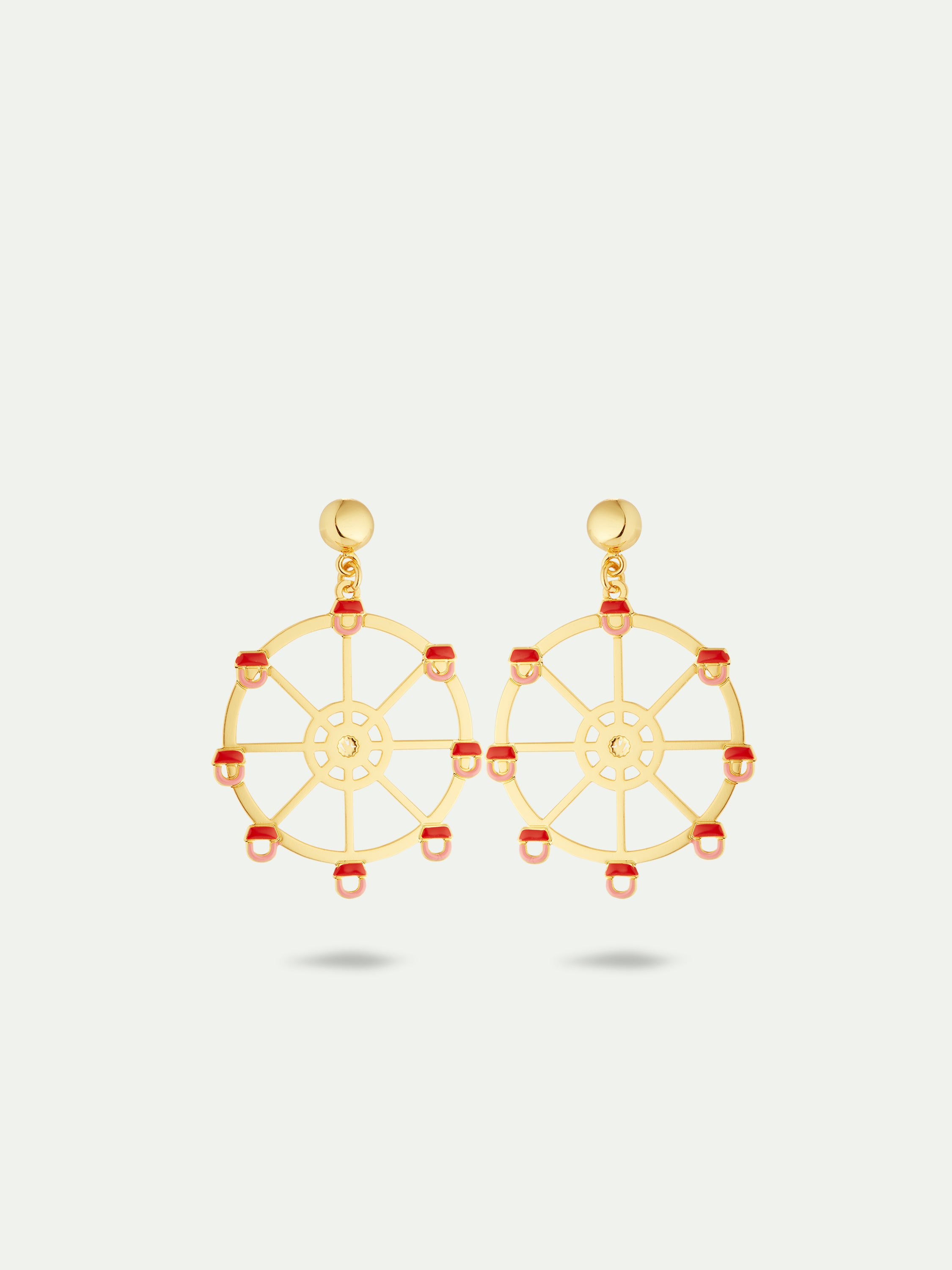 Ferris wheel earrings