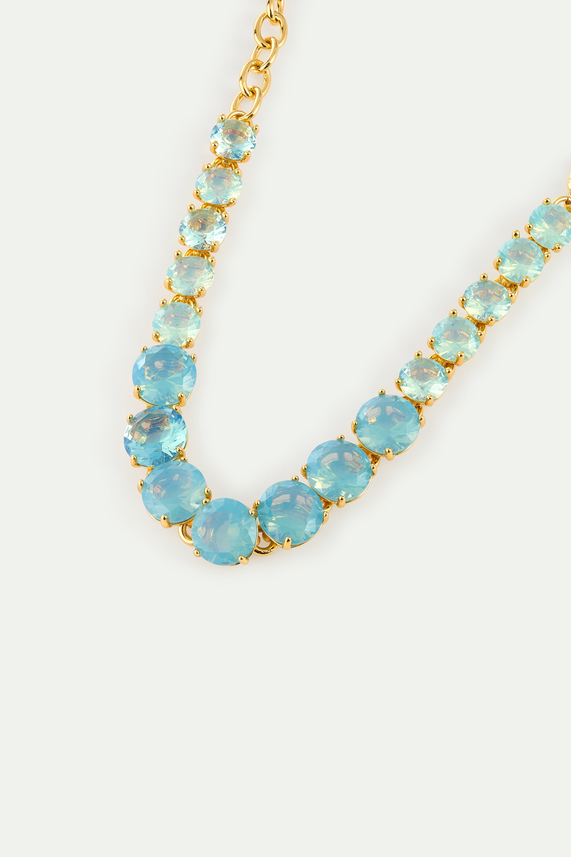 Single row Glacier Blue Diamantine bracelet