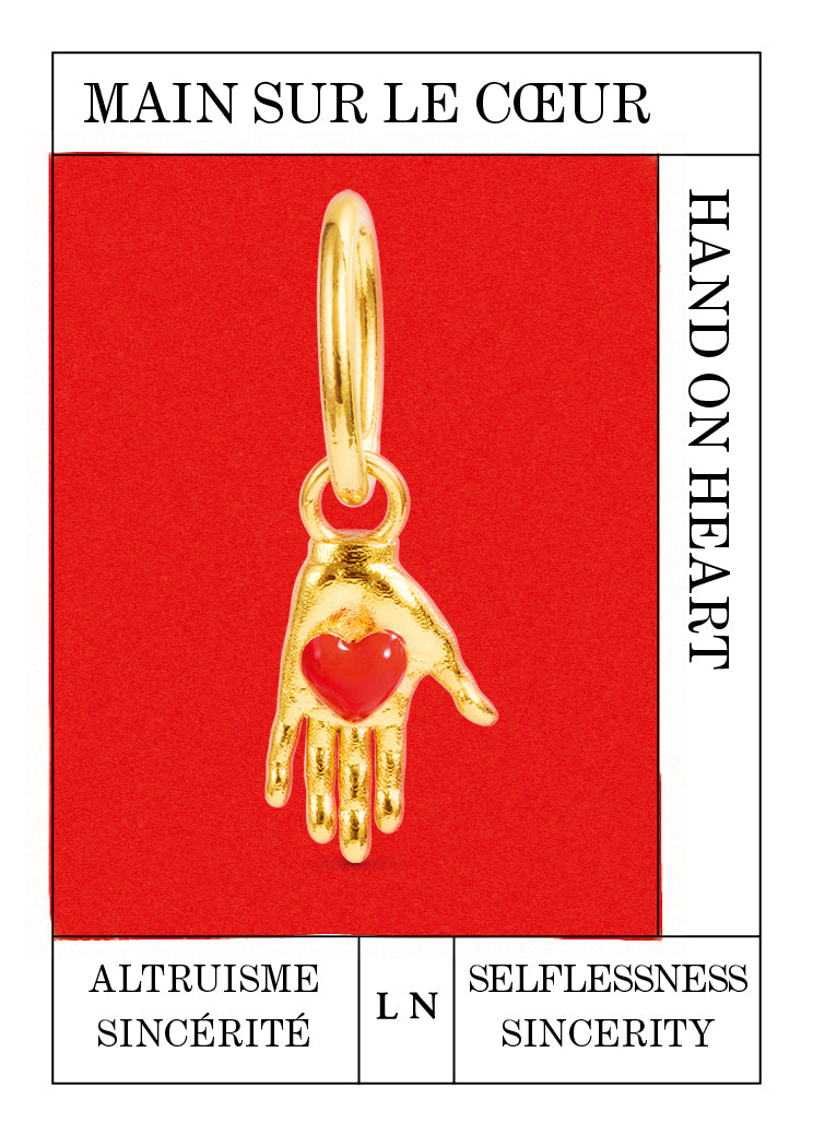 Hand on Heart Pendant, Selflessness and Sincerity