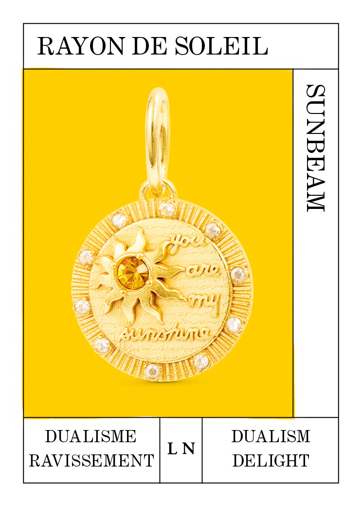 Golden Sunbeam pendant, Dualism and Delight