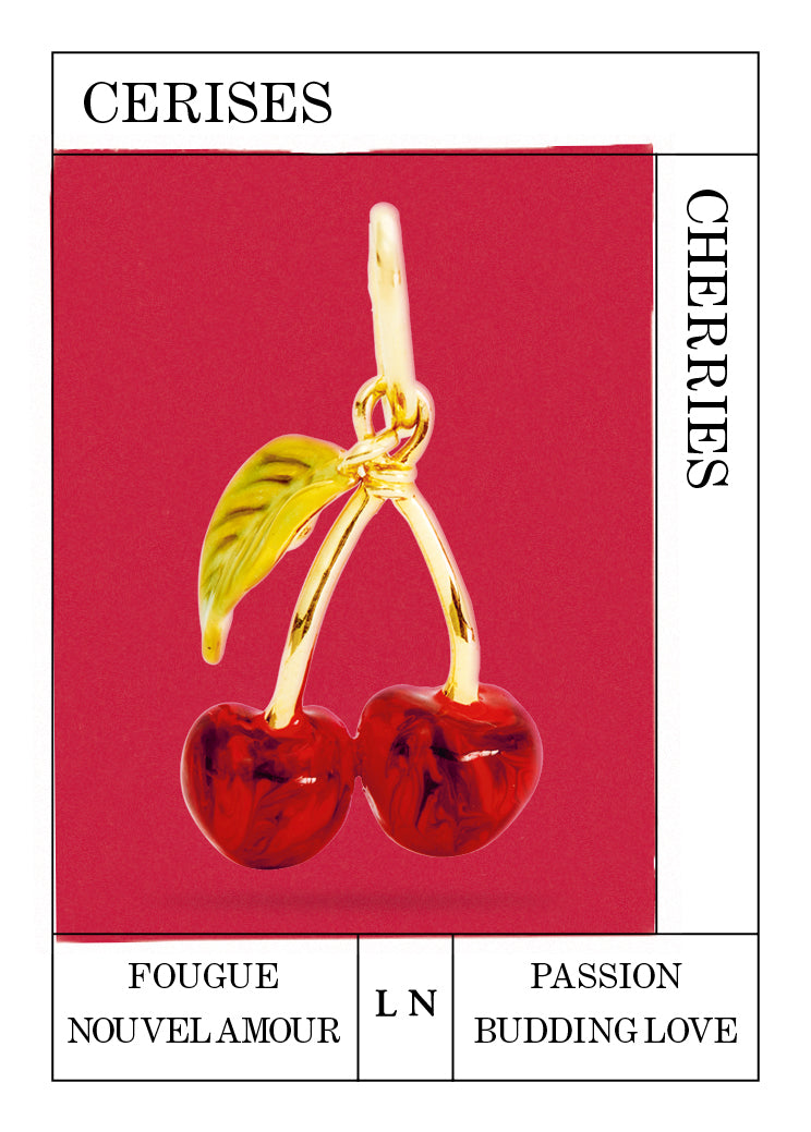 Cherry Pendant, Passion and Budding Love